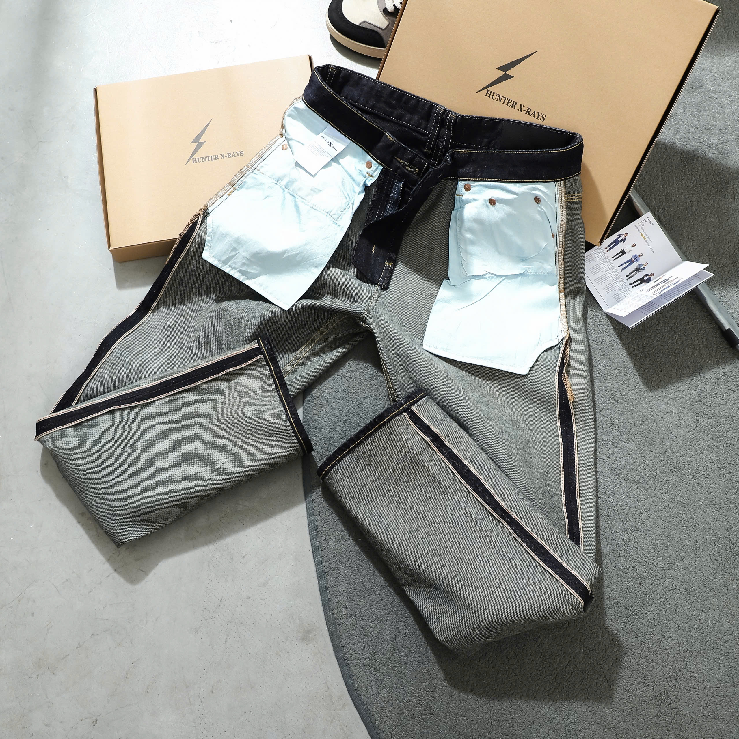 Mô tả D101 QUẦN JEANS NHẬT SELVEDGE DENIM HUNTERXRAYS Nam Menswear - 4