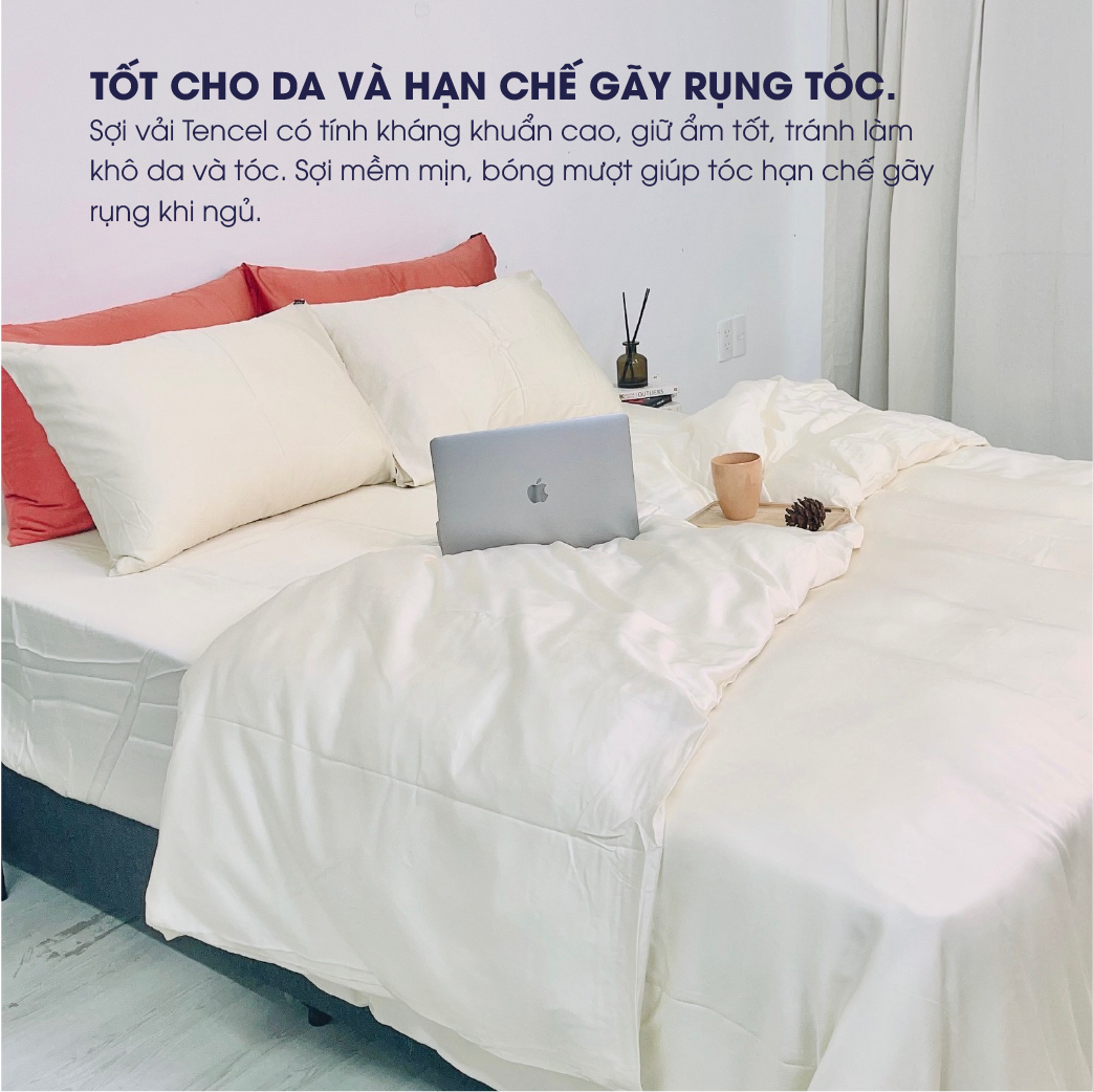Mô tả Ga chun lụa Tencel tự nhiên Changmi Bedding cao cấp, mềm mượt và mát lạnh. Tencel Lenzing chính hãng - 4