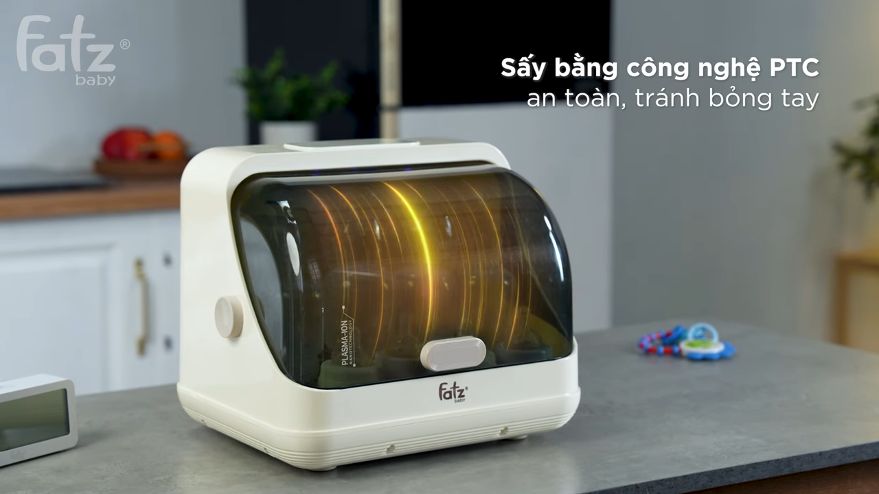 Mô tả Máy úp bình sữa (tiệt trùng/sấy khô/khử mùi/bảo quản) UVC công nghệ PLASMA i-Tidy 3 FATZBABY FB4602HB - 5