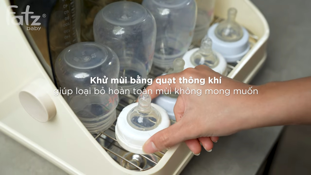 Mô tả Máy úp bình sữa (tiệt trùng/sấy khô/khử mùi/bảo quản) UVC công nghệ PLASMA i-Tidy 3 FATZBABY FB4602HB - 6