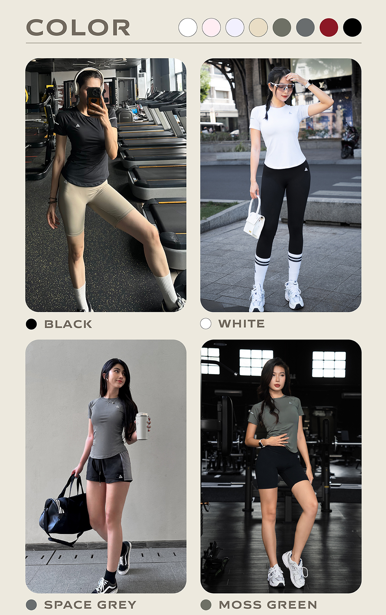 Mô tả Áo thun thể thao nữ tập gym yoga Fitme vạt bầu thoáng khí thấm hút mồ hôi AVBNU - 8