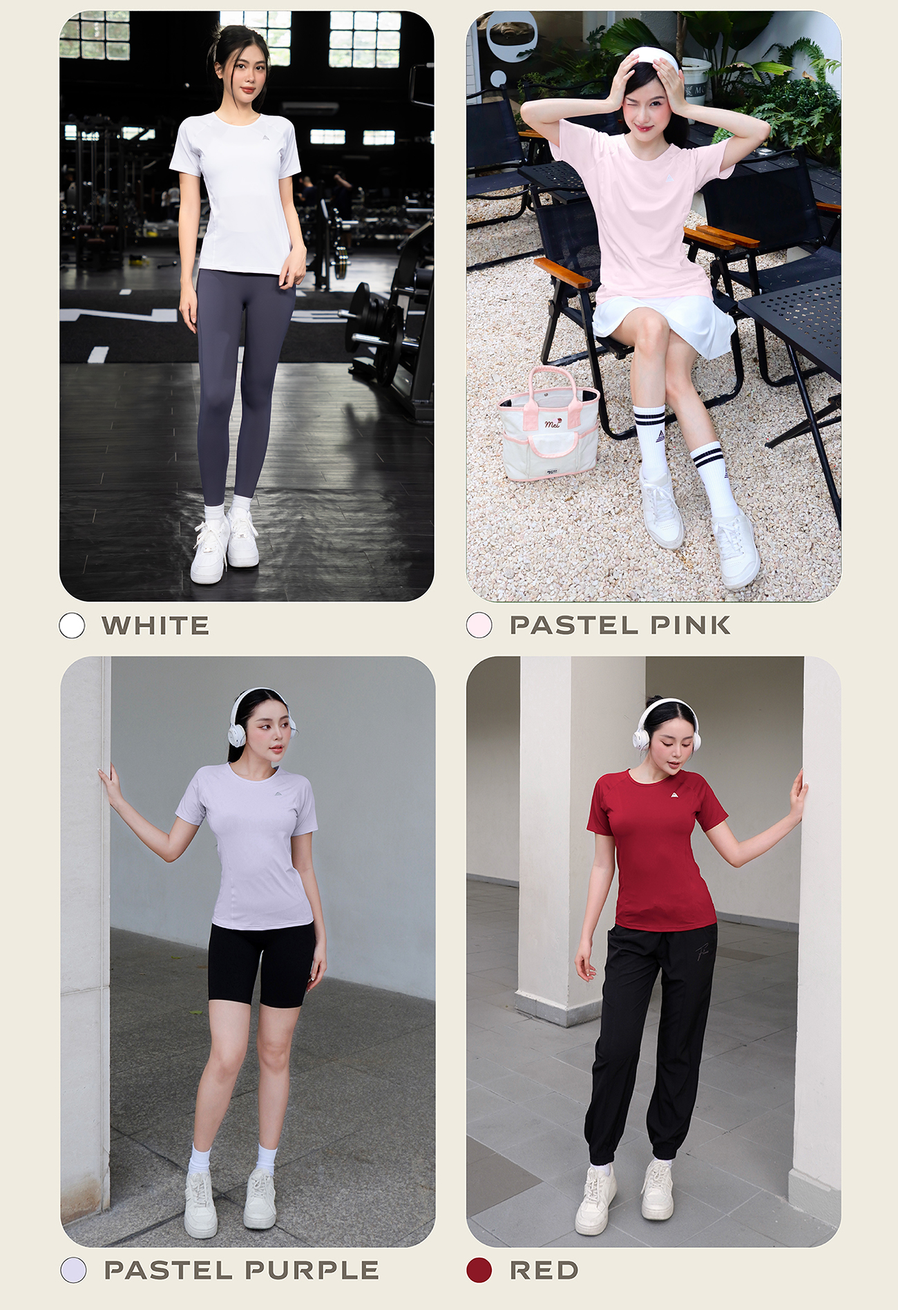Mô tả Áo tập gym yoga nữ Fitme Sigma phối lưới thông thoáng, vải cao cấp co giãn 4 chiều thấm hút mồ hôi tốt ATSM - 9