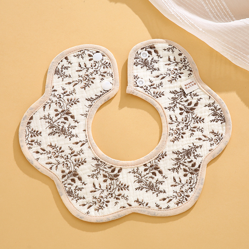 Mô tả Yếm tròn xoay 360 Xô Muslin chống thấm nhiều họa tiết cho bé trai bé gái sơ sinh KT 22*24 cm - 9
