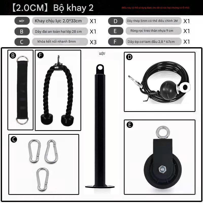 Bộ Dây Cáp Tập Gym Kéo Cáp Đa Năng Ròng Rọc Tập Xô Lưng Tay Vai ...