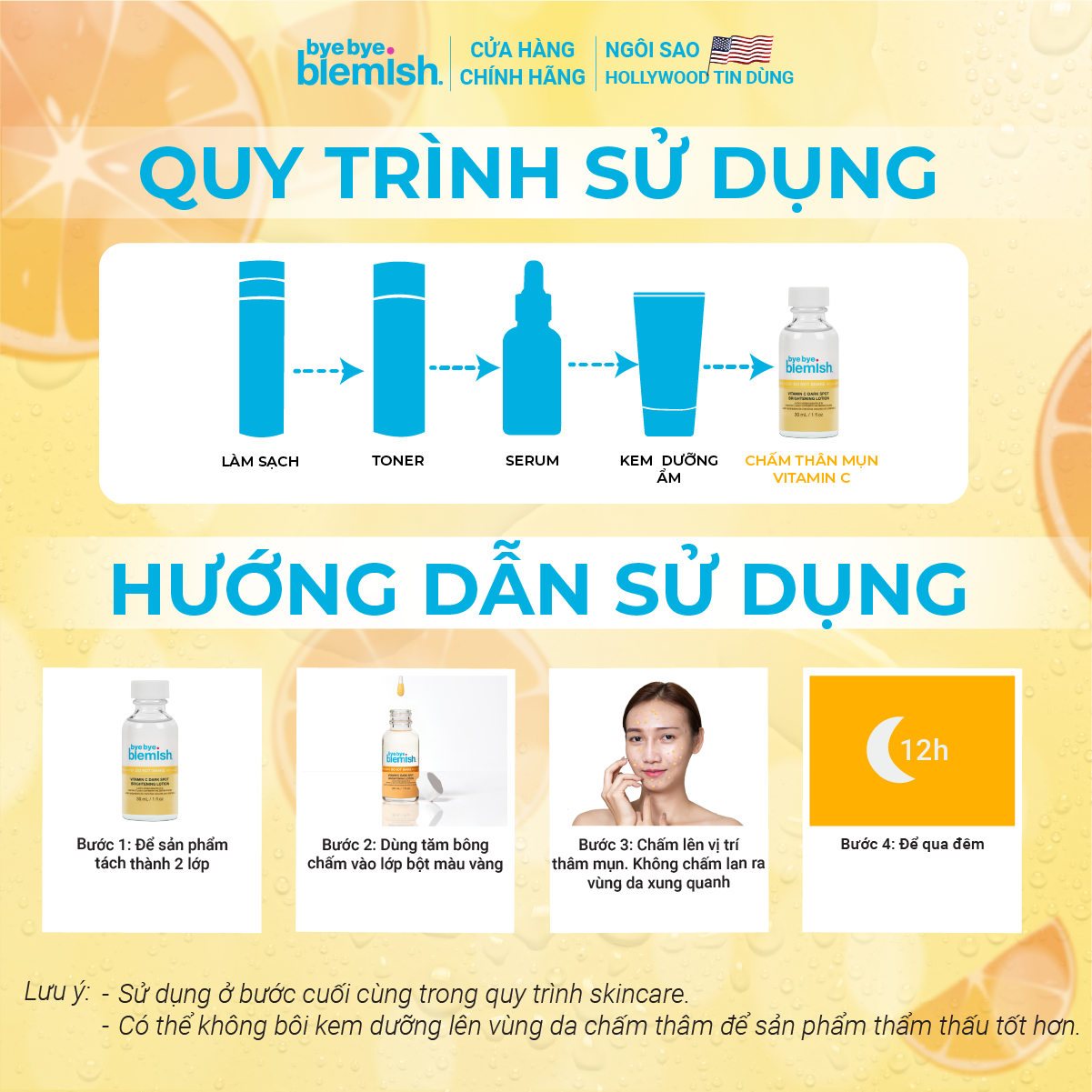 Mô tả Combo Gel Tẩy Tế Bào Chết Vitamin C + Chấm Mụn/Thâm Bye Bye Blemish Giúp Sạch Da, Giảm Mụn/Thâm Nhanh - 7