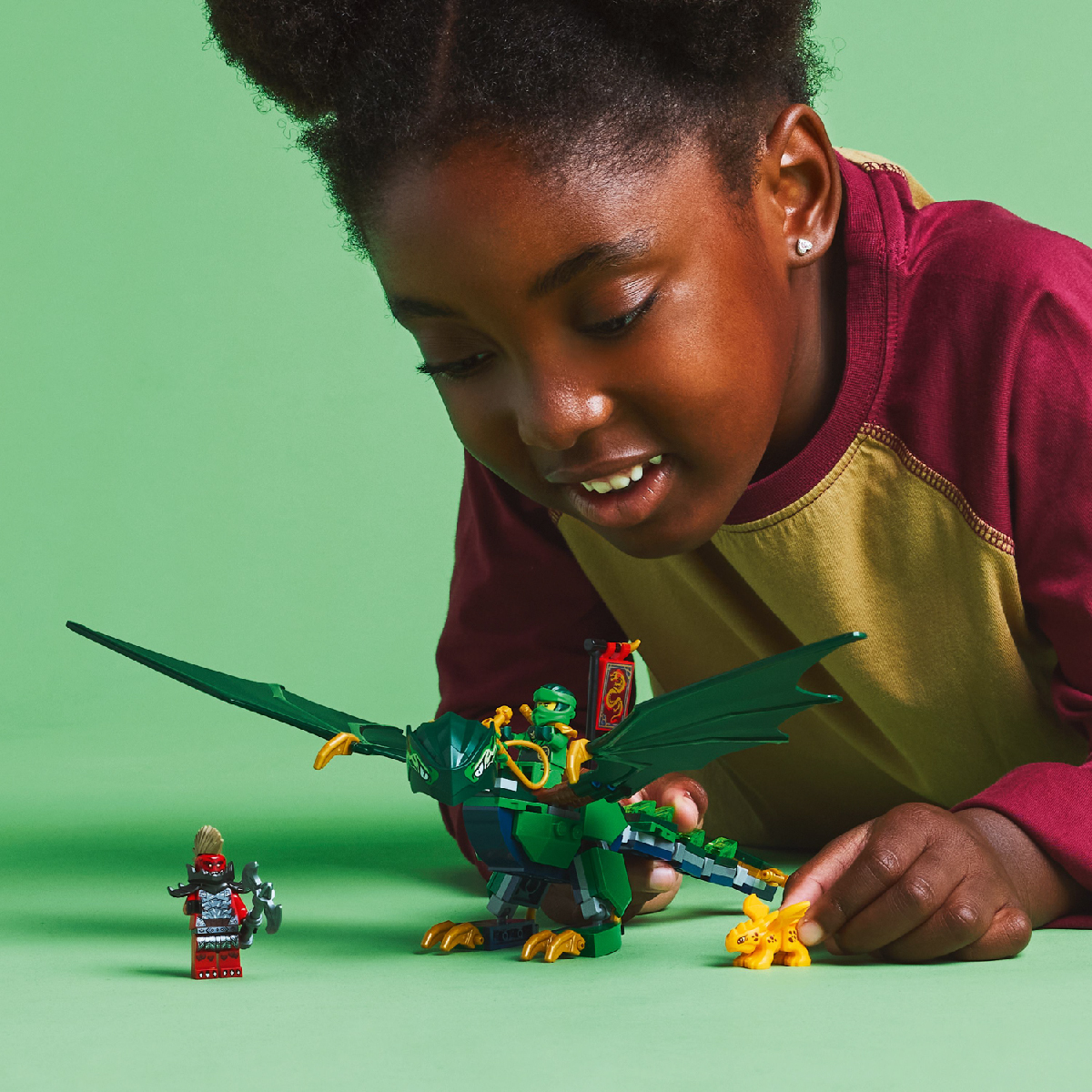 Mô tả LEGO NINJAGO 71829 Đồ Chơi Lắp Ráp Rồng Rừng Xanh Của Lloyd (128 Chi Tiết) - 8