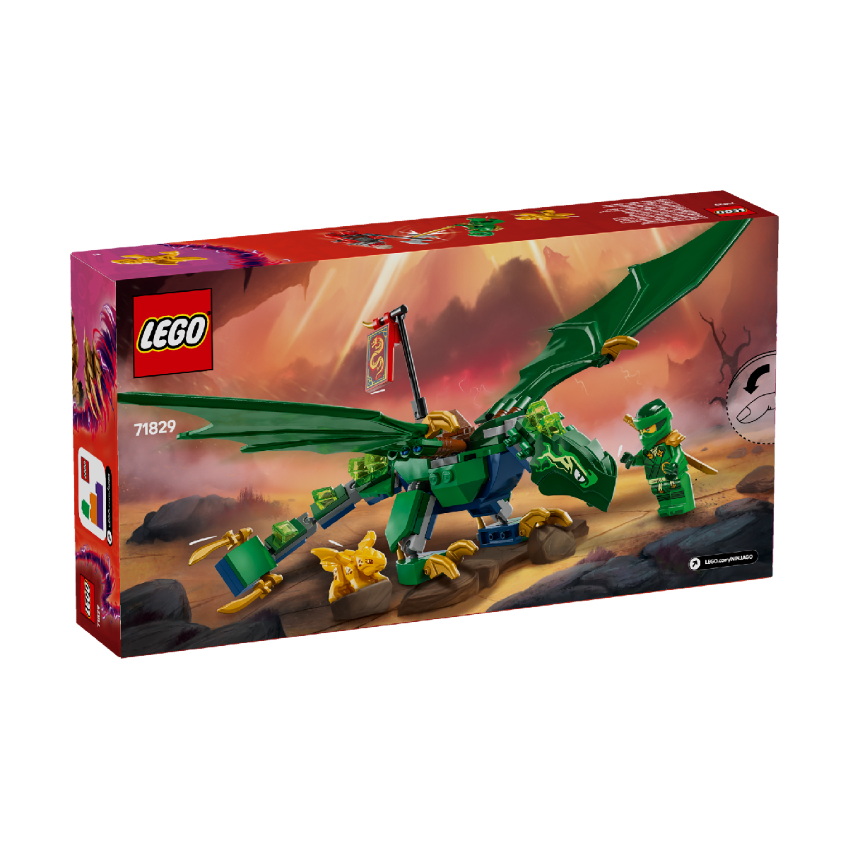 Mô tả LEGO NINJAGO 71829 Đồ Chơi Lắp Ráp Rồng Rừng Xanh Của Lloyd (128 Chi Tiết) - 9