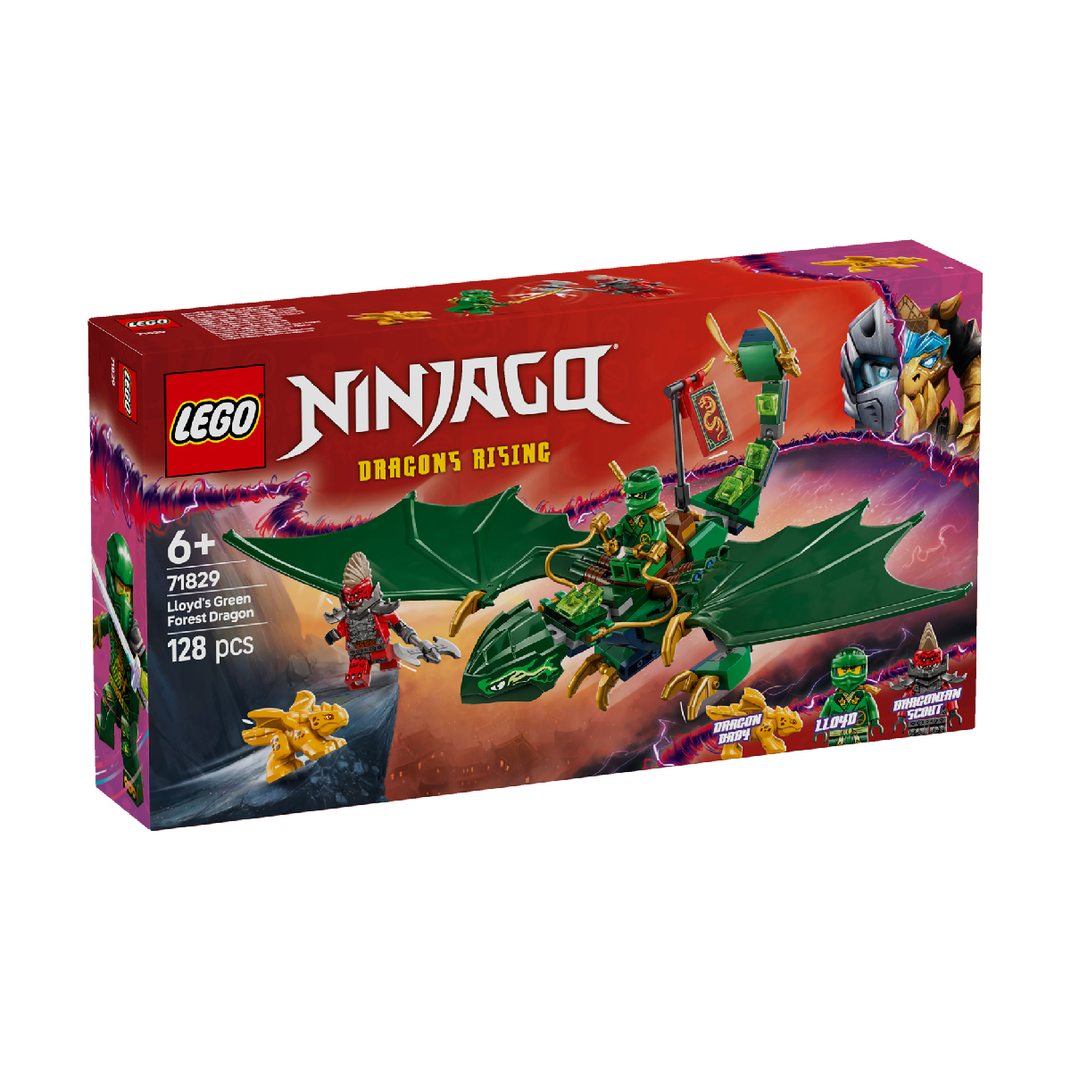 Mô tả LEGO NINJAGO 71829 Đồ Chơi Lắp Ráp Rồng Rừng Xanh Của Lloyd (128 Chi Tiết) - 1