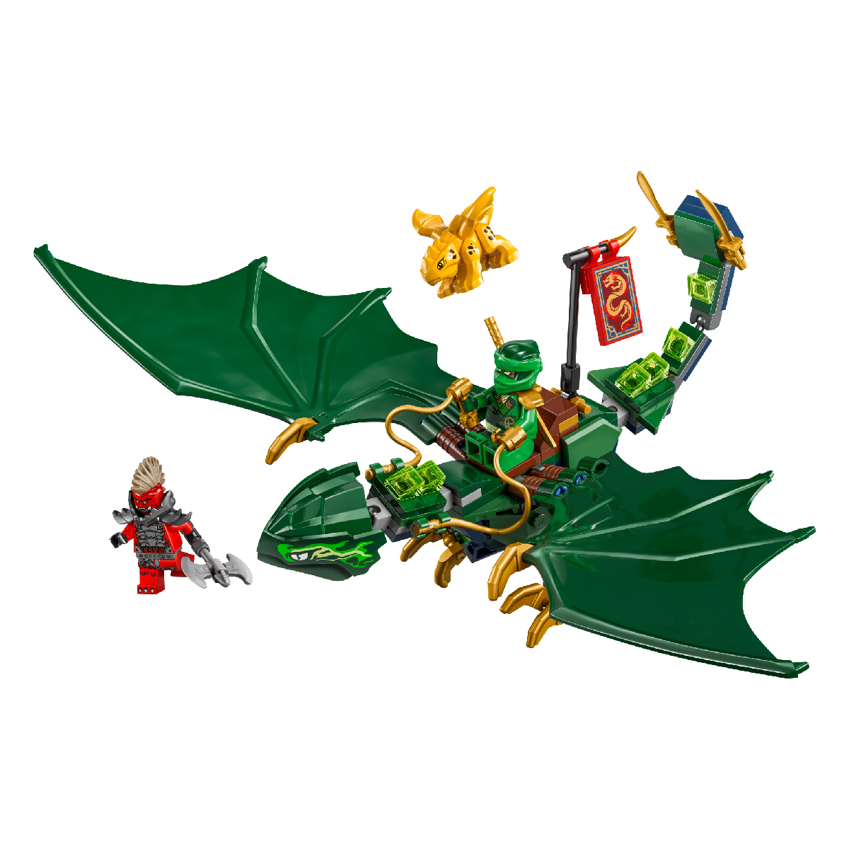 Mô tả LEGO NINJAGO 71829 Đồ Chơi Lắp Ráp Rồng Rừng Xanh Của Lloyd (128 Chi Tiết) - 2