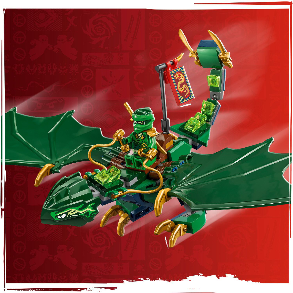 Mô tả LEGO NINJAGO 71829 Đồ Chơi Lắp Ráp Rồng Rừng Xanh Của Lloyd (128 Chi Tiết) - 4