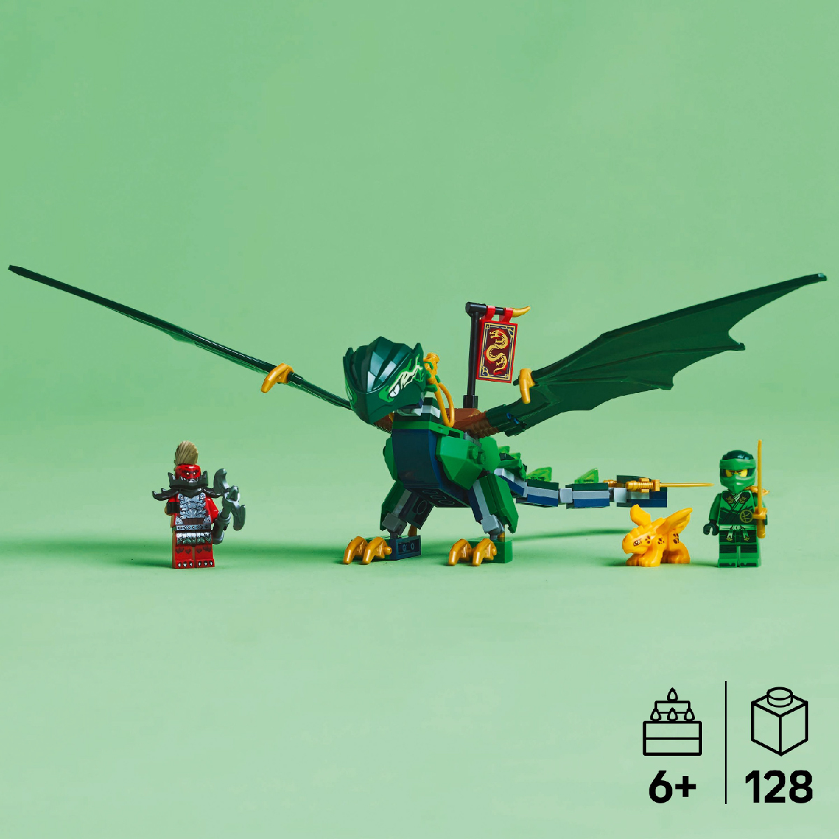 Mô tả LEGO NINJAGO 71829 Đồ Chơi Lắp Ráp Rồng Rừng Xanh Của Lloyd (128 Chi Tiết) - 6