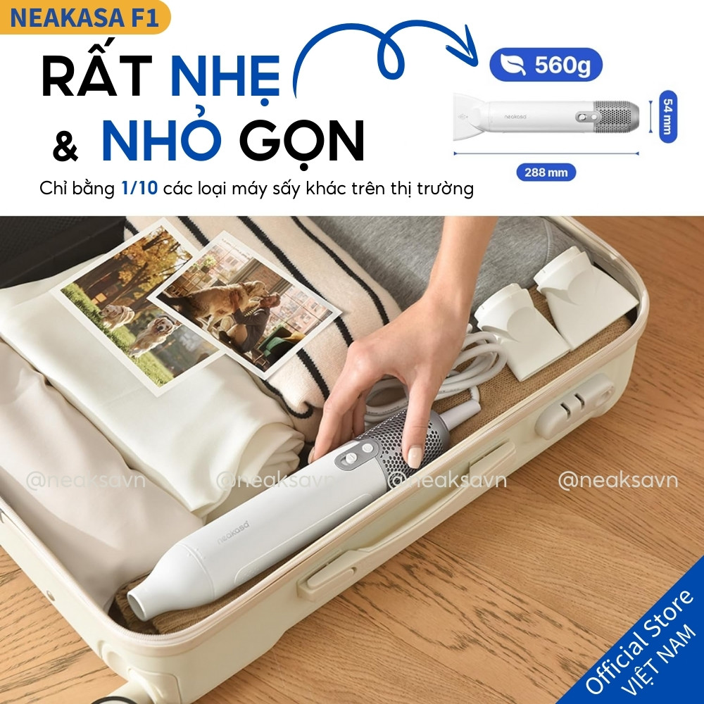 Mô tả Máy sấy lông cho chó mèo NEAKASA F1 nhỏ gọn công suất 1200w độ ồn thấp - 7