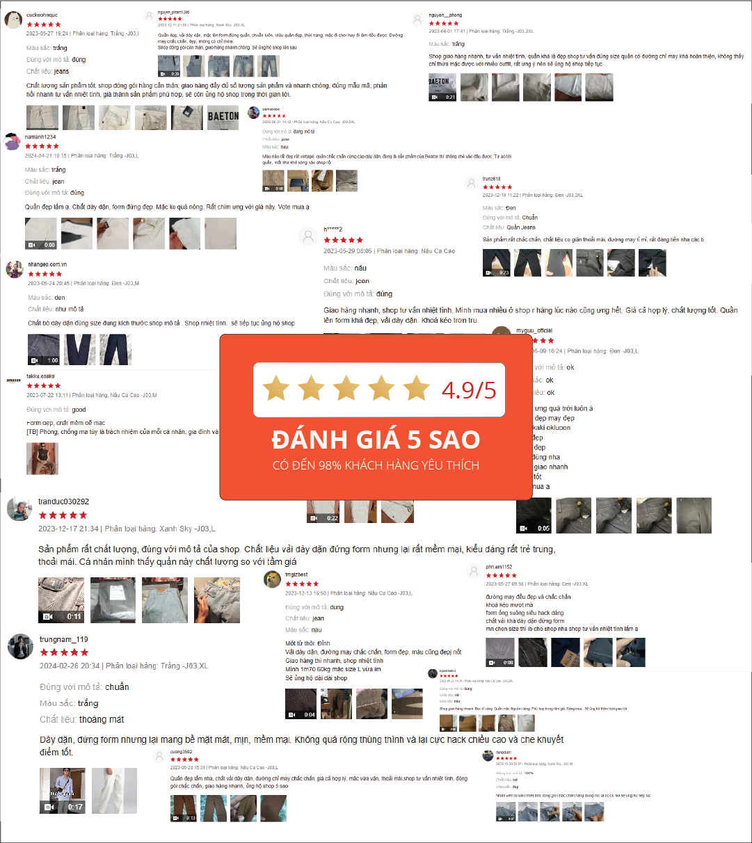 Chi tiết quần jean ống rộng ARMCEO J03