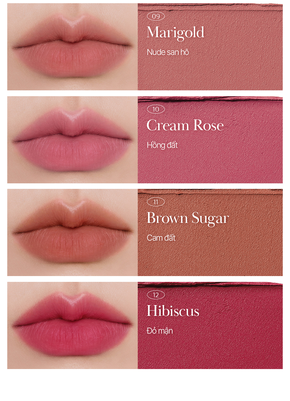 Mô tả Son Thỏi Lì Bbia Last Powder Lipstick Version 2 3.5g - 2