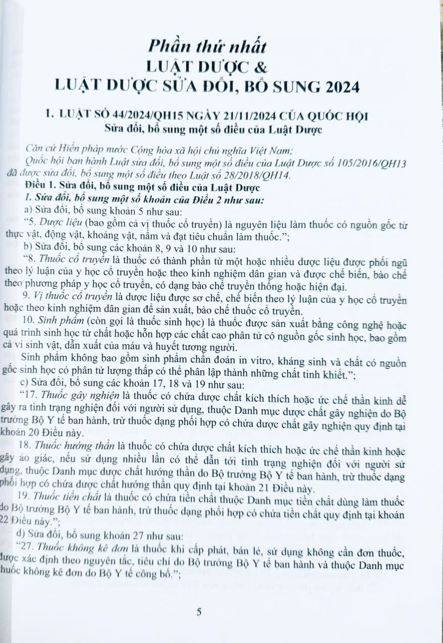 Mô tả Sách - Luật Dược (Sửa Đổi, Bổ Sung) Và Các Quy Định Mới Nhất Dành Cho Ngành Dược - Dược Sĩ - Nhà Thuốc - 3