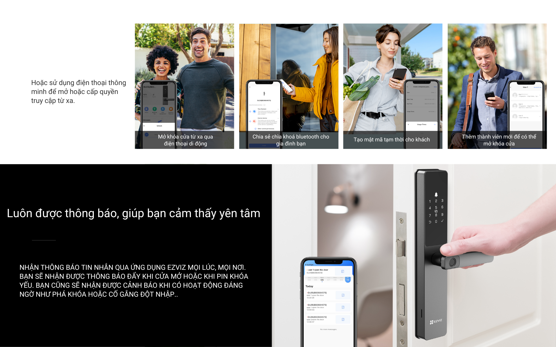 Mô tả Khóa vân tay thông minh EZVIZ DL05 - Hỗ trợ Lắp Đặt Toàn Quốc - 4