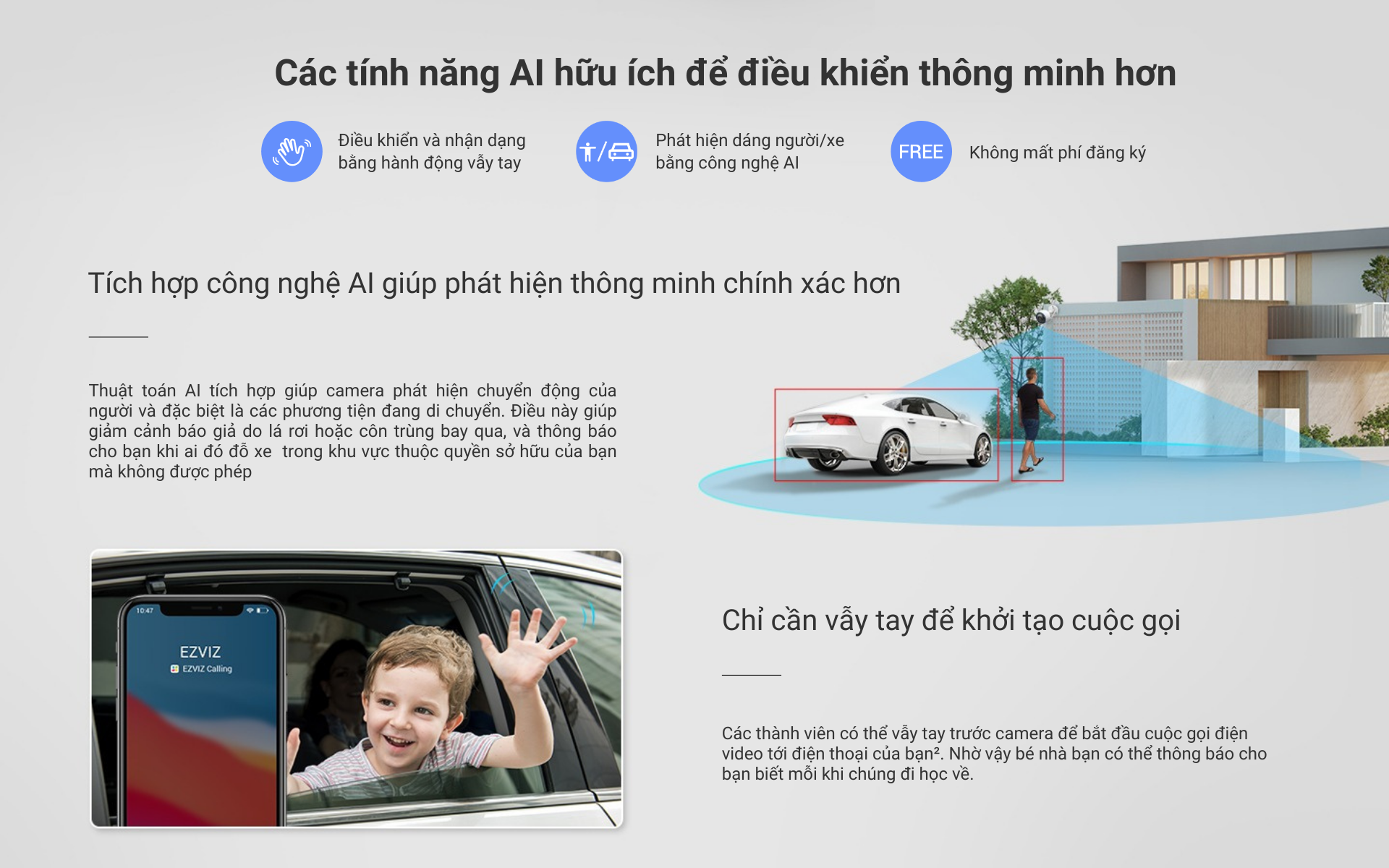 Mô tả Camera Wi-fi EZVIZ H3 2K(3MP) & 3K(5MP), Ghi Hình Màu Ban Đêm, Đàm Thoại, Chống Nước 67 - 3