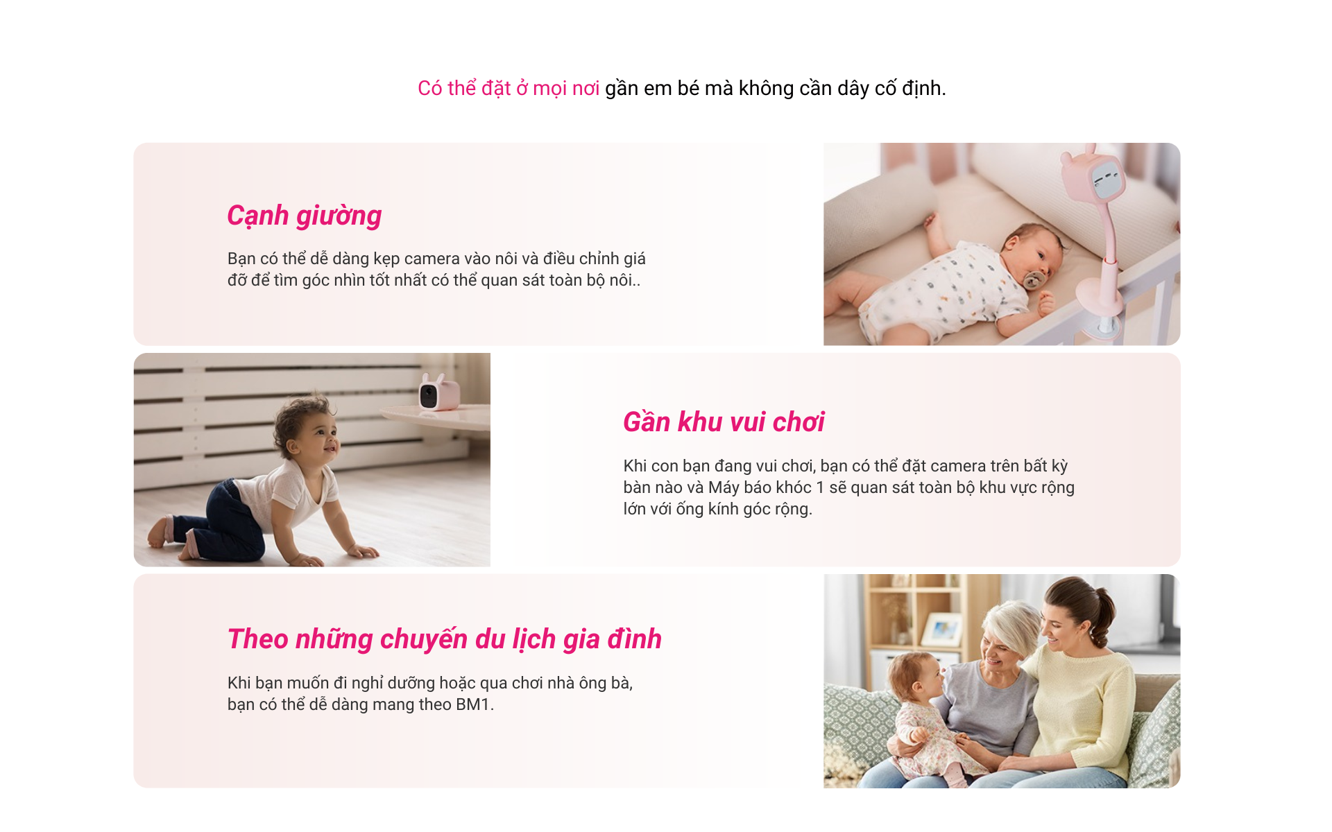 Mô tả Camera Baby EZVIZ BM1, FHD 1080P, Pin Sạc & Wi-fi, Hồng Ngoại Vô Hình - 5