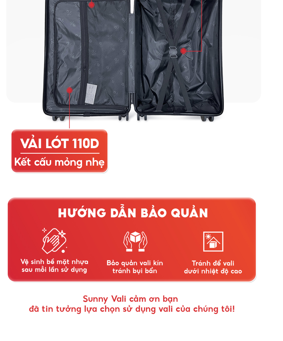 Mô tả Vali du lịch SUNNY-SV09 Plus, vali kéo size 20/24,tích hợp cổng sạc USB, khay đựng cốc, móc treo đồ - 9