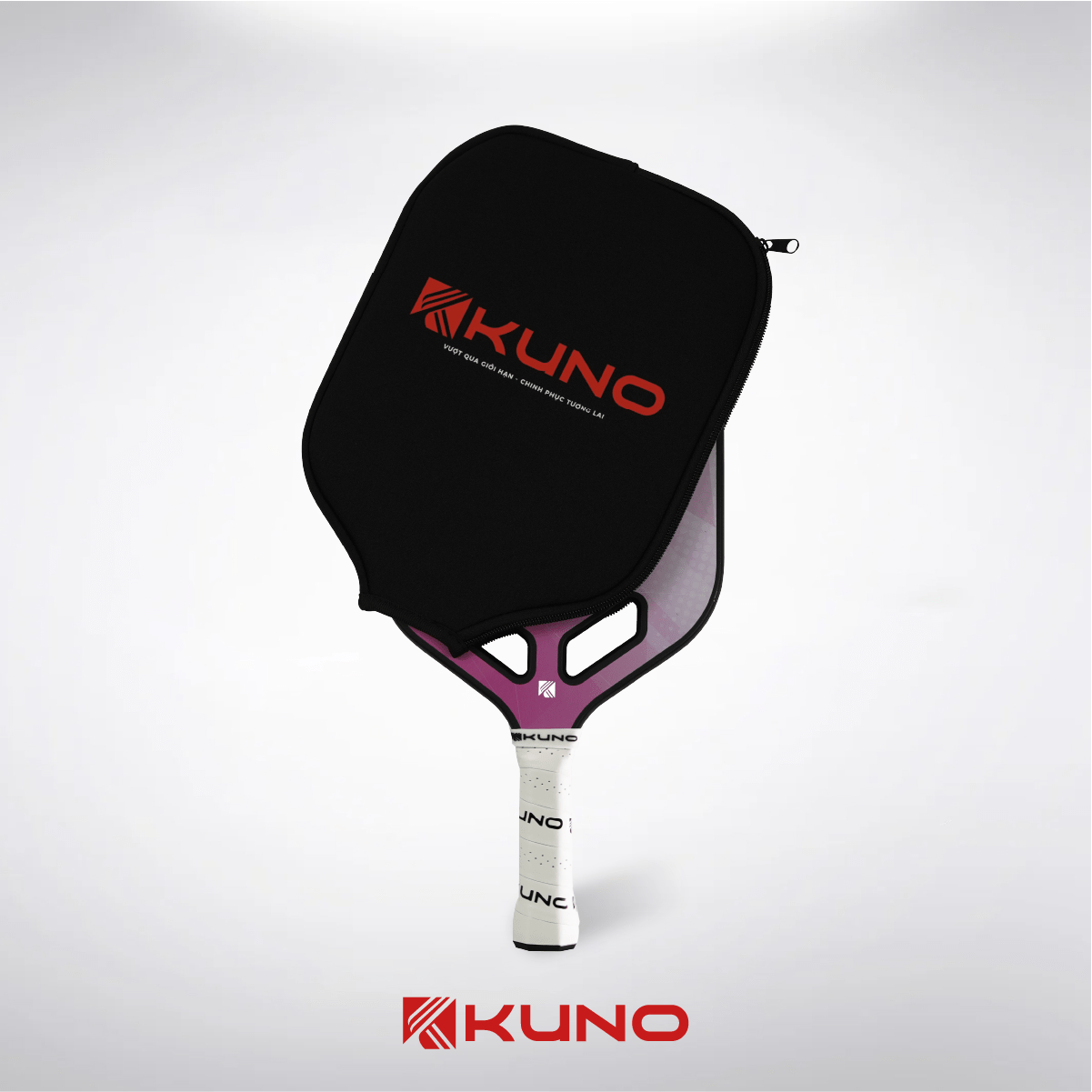 Mô tả Bao Đựng Vợt Pickleball KUNO, Túi Đựng Bảo Vệ Mặt Vợt Chống Sốc, Trầy Xước, Khóa Zip 3 Lớp Polyurethane Cao Cấp - 4