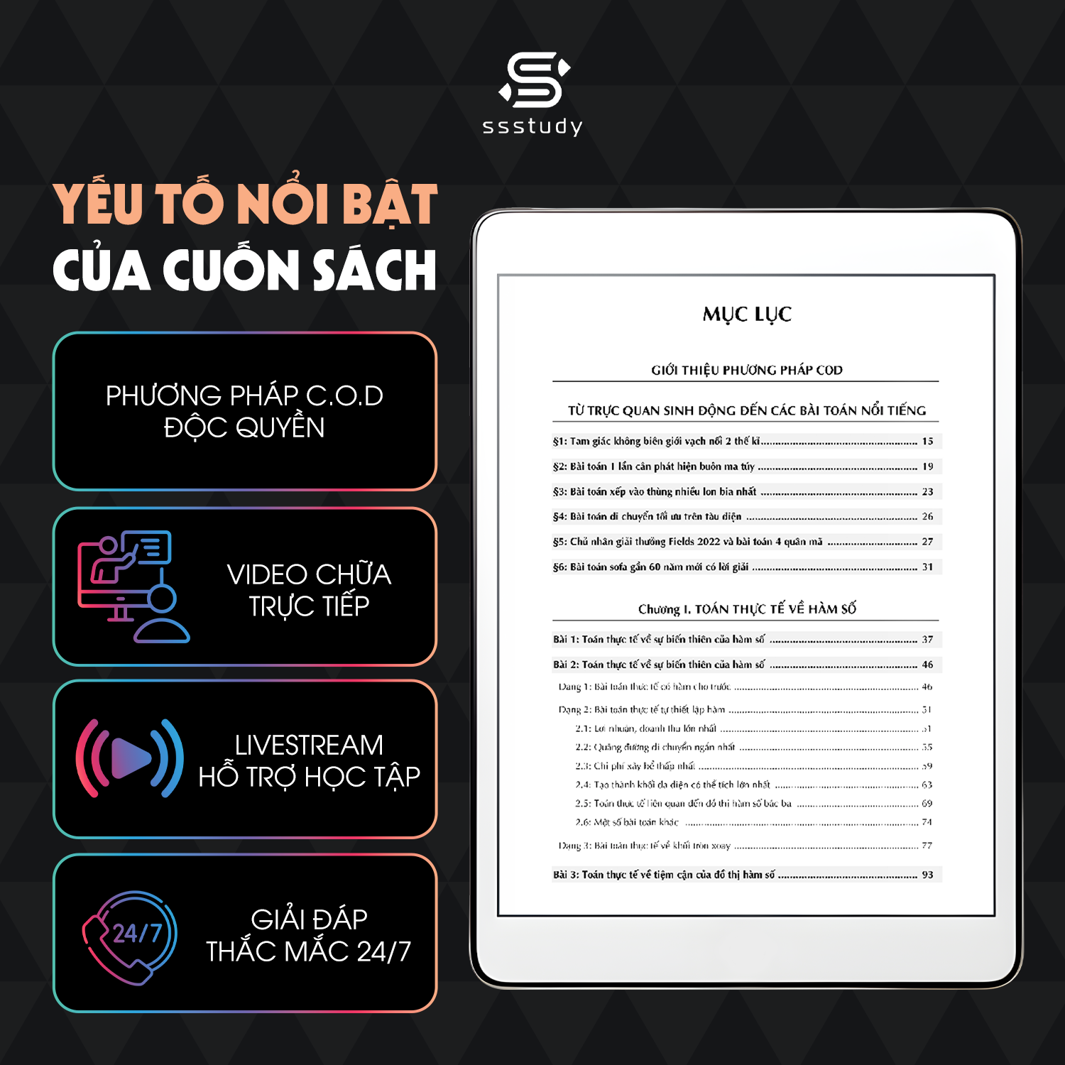 Mô tả Sách Tư Duy Giải Các Bài Toán Thực Tế SSSTUDY - thầy Nguyễn Tiến Đạt và thầy Trần Phương - 3