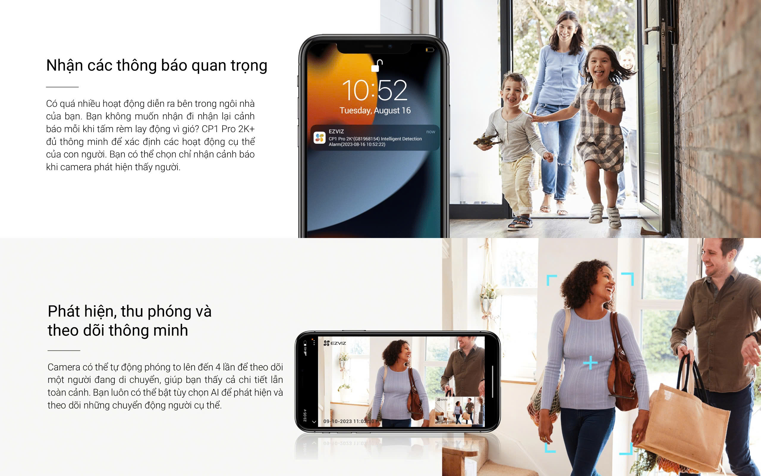 Mô tả Camera WI-FI EZVIZ CP1 Pro 4MP Quay Quét 360 Độ, Chạm để gọi, Ghi hình màu đêm thông minh - 3