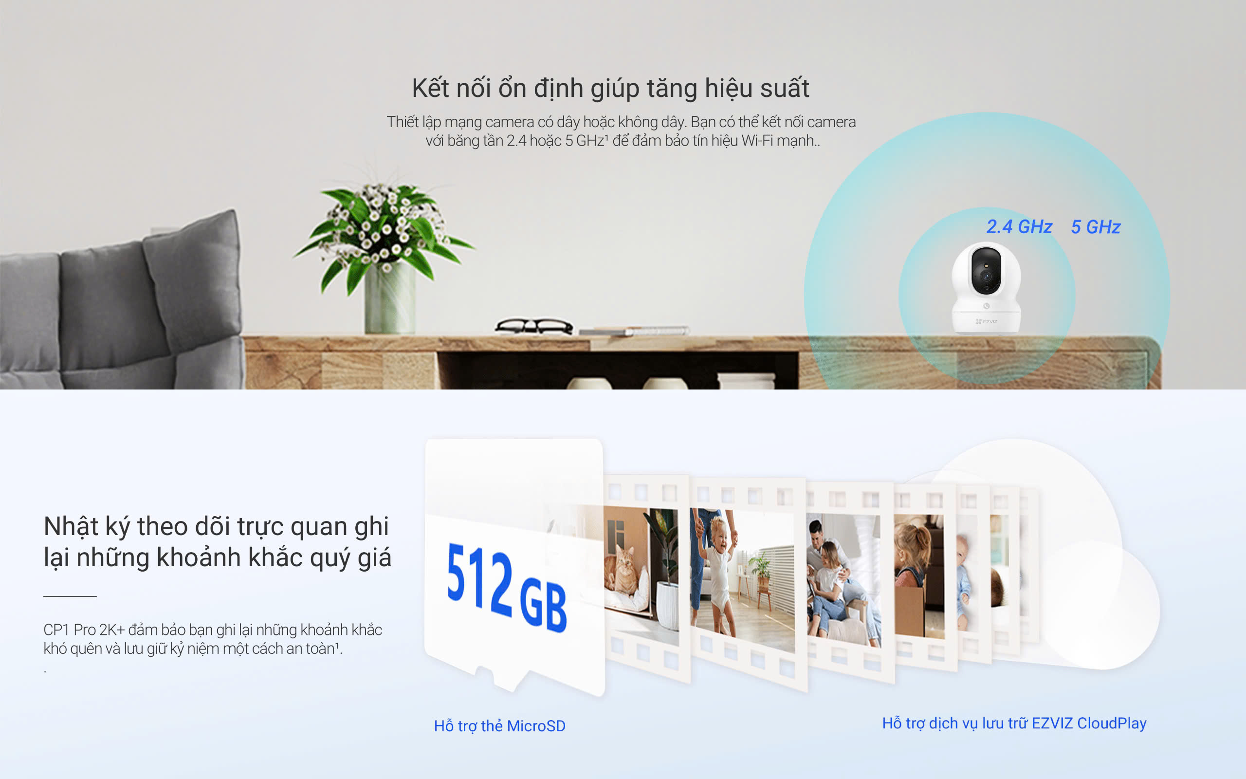 Mô tả Camera WI-FI EZVIZ CP1 Pro 4MP Quay Quét 360 Độ, Chạm để gọi, Ghi hình màu đêm thông minh - 5