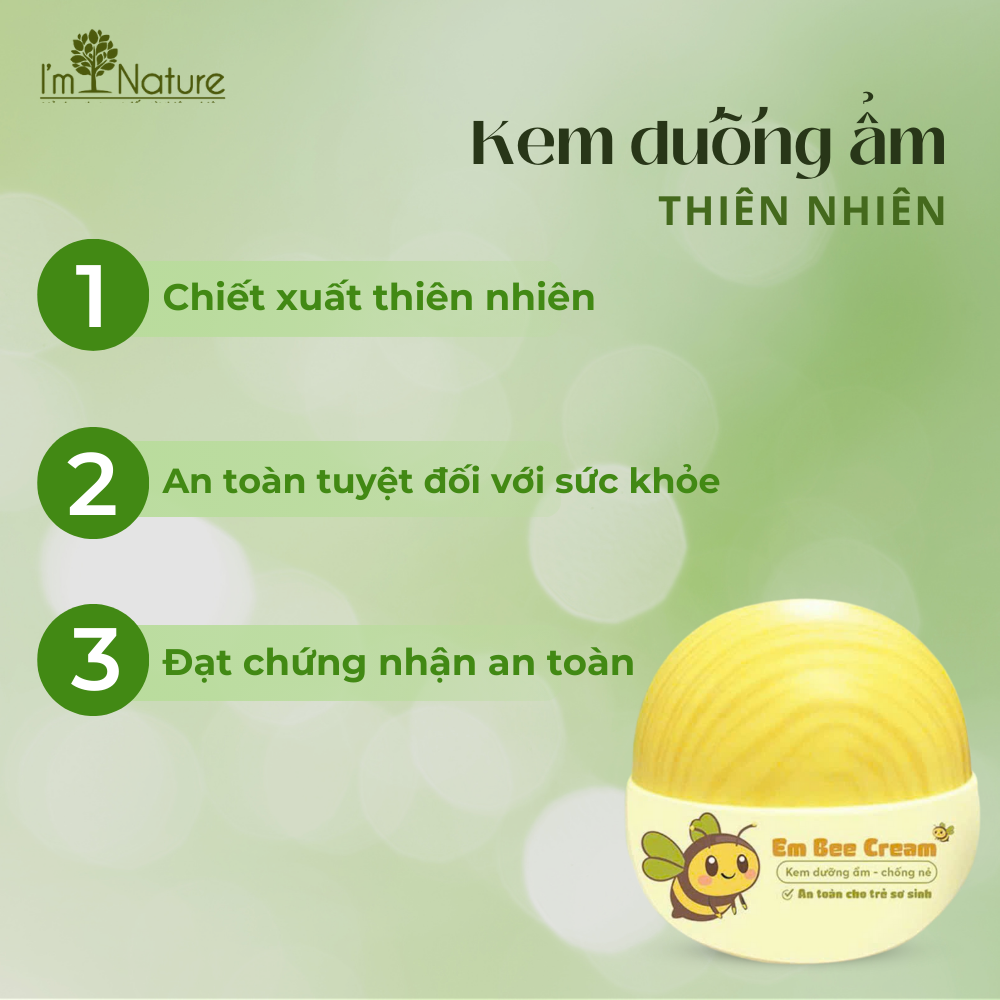 Kem dưỡng ẩm Em Bee Cream kem bôi chống nẻ, kháng khuẩn cấp ẩm, làm dịu ...