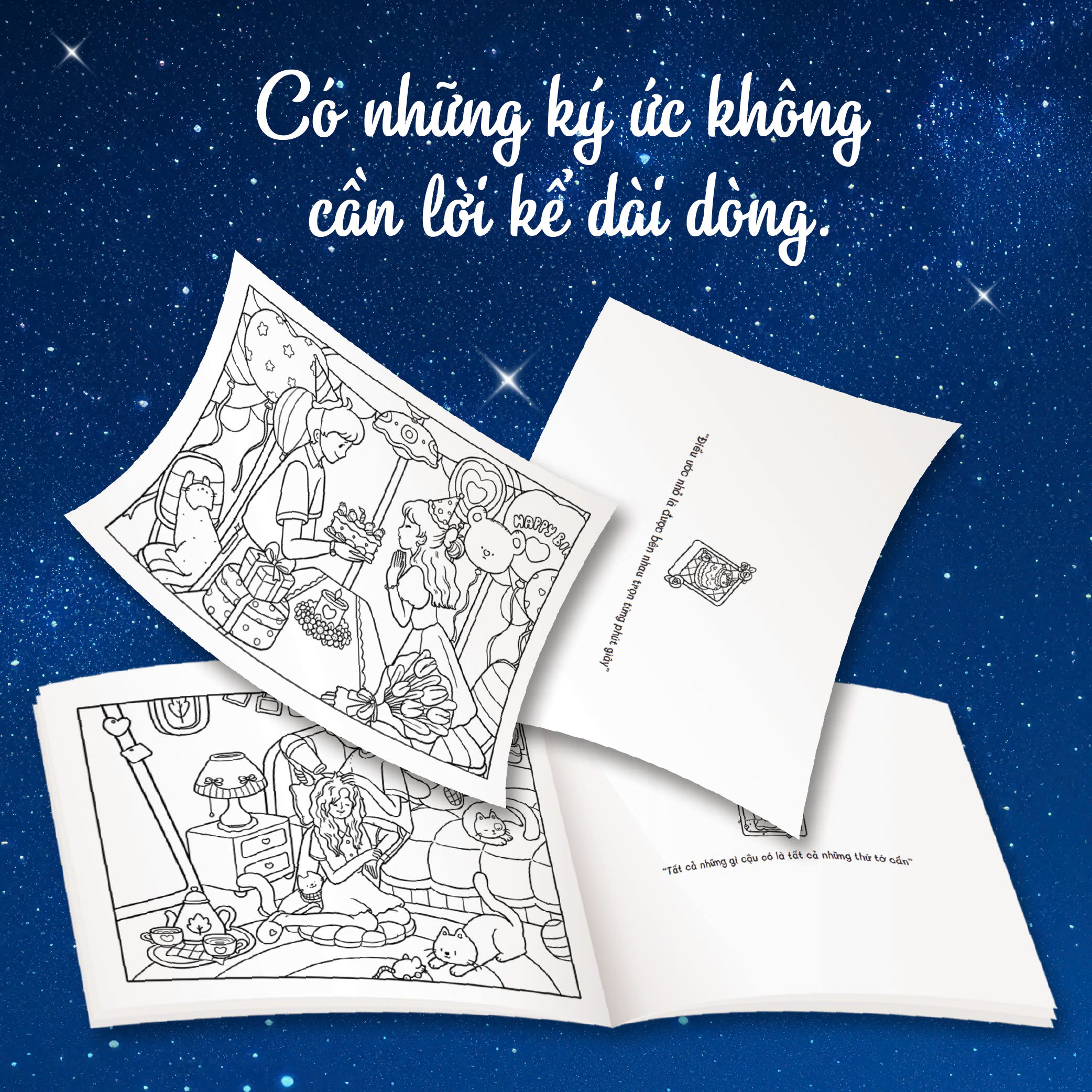 Mô tả Sách tô màu Cùng cậu ngắm sao trời (Tặng sticker) - 4