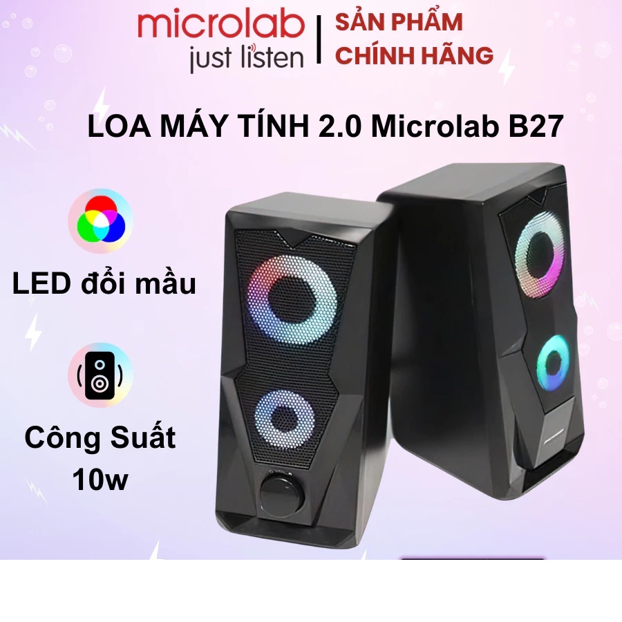 Bộ Loa máy tính Microlab M105 (2.1) và B27 (2.0) - Hàng cam kết Chính ...
