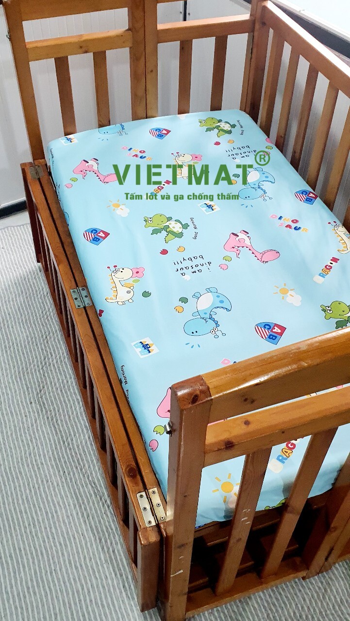 Mô tả Ga chống thấm cotton TILO bọc cũi, giường lau được, thoáng mát không nóng bí, không sột soạt 20 size - 3