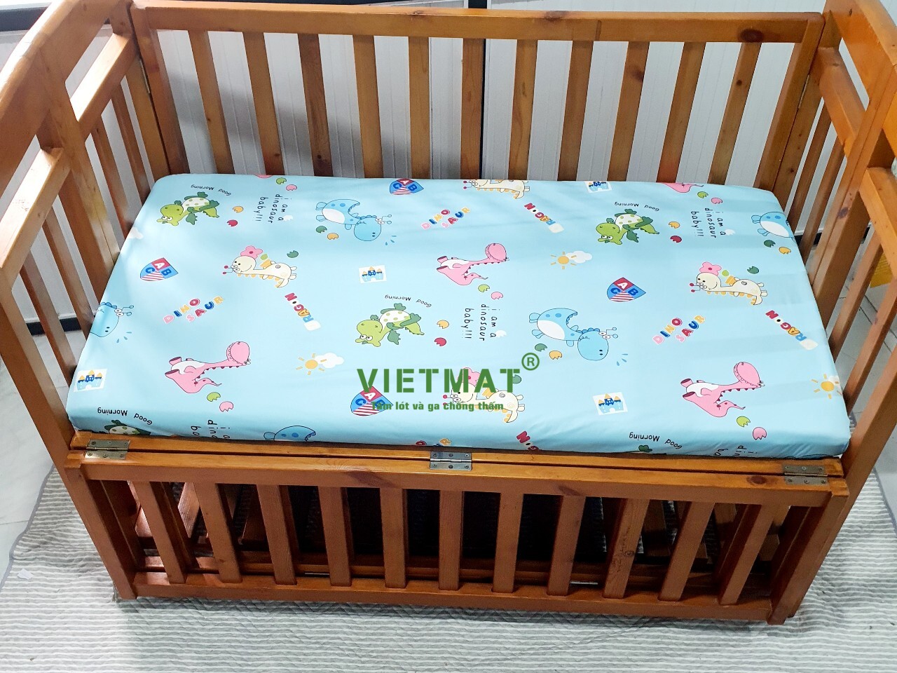Mô tả Ga chống thấm cotton TILO bọc cũi, giường lau được, thoáng mát không nóng bí, không sột soạt 20 size - 6