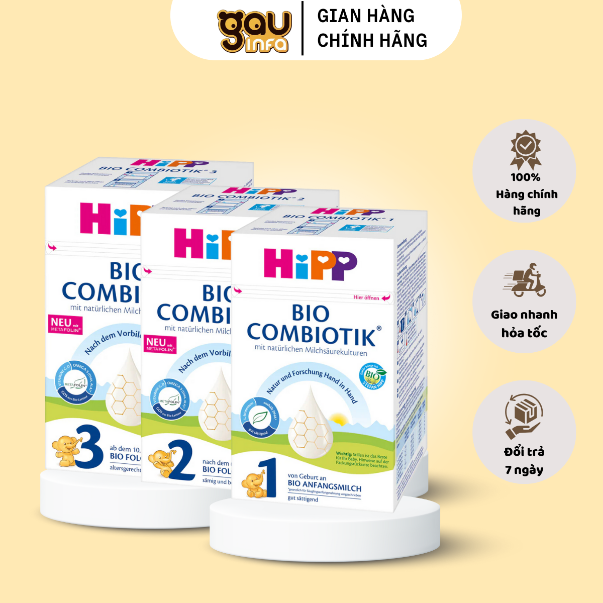 Sữa HiPP Organic số 1 nội địa Đức, sữa HiPP Organic Combiotik số 2, hộp ...
