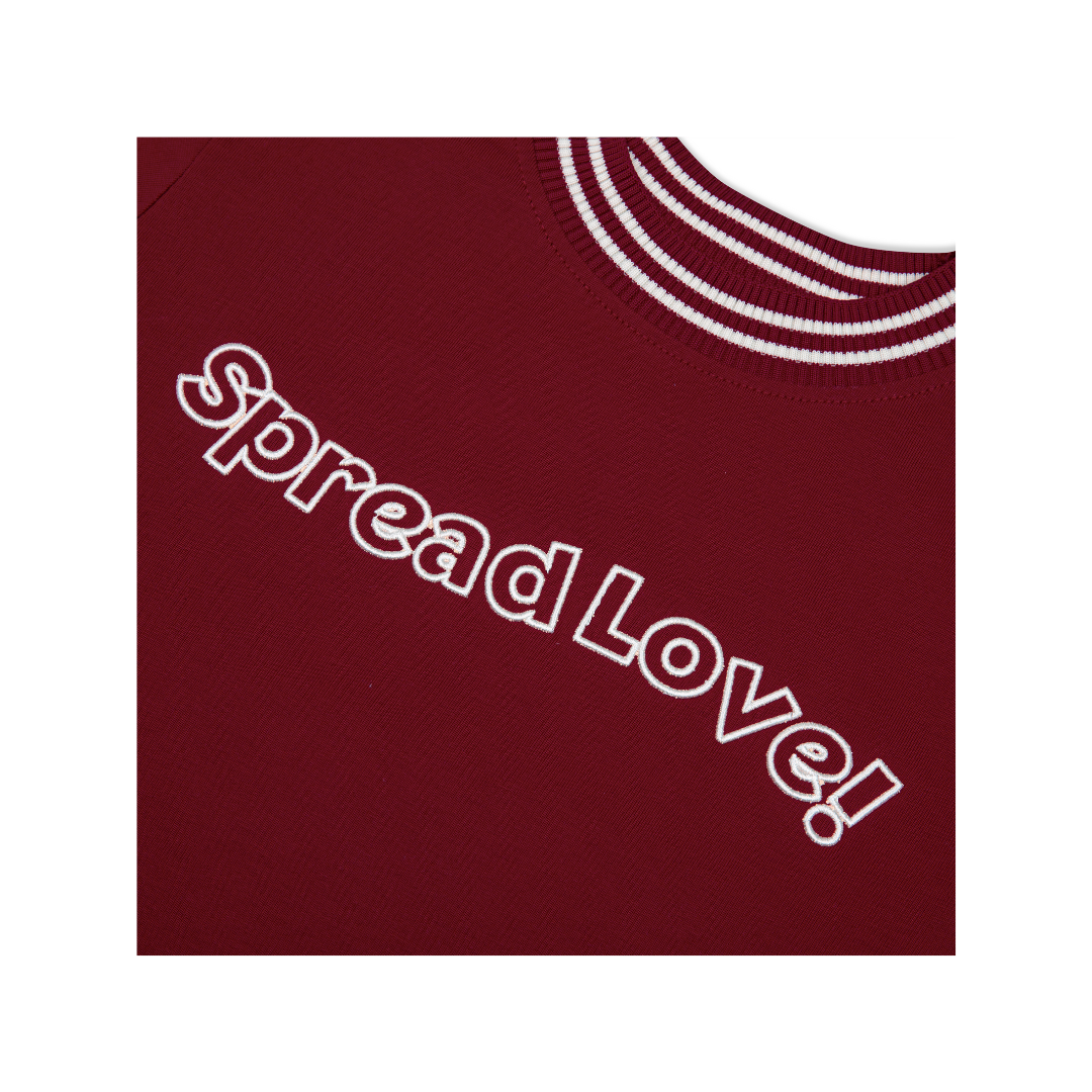 Mô tả Áo Thun Baby Tee SAIGONESE Spread Love Chất Cotton Phối Cổ Viền 4 Màu - 3