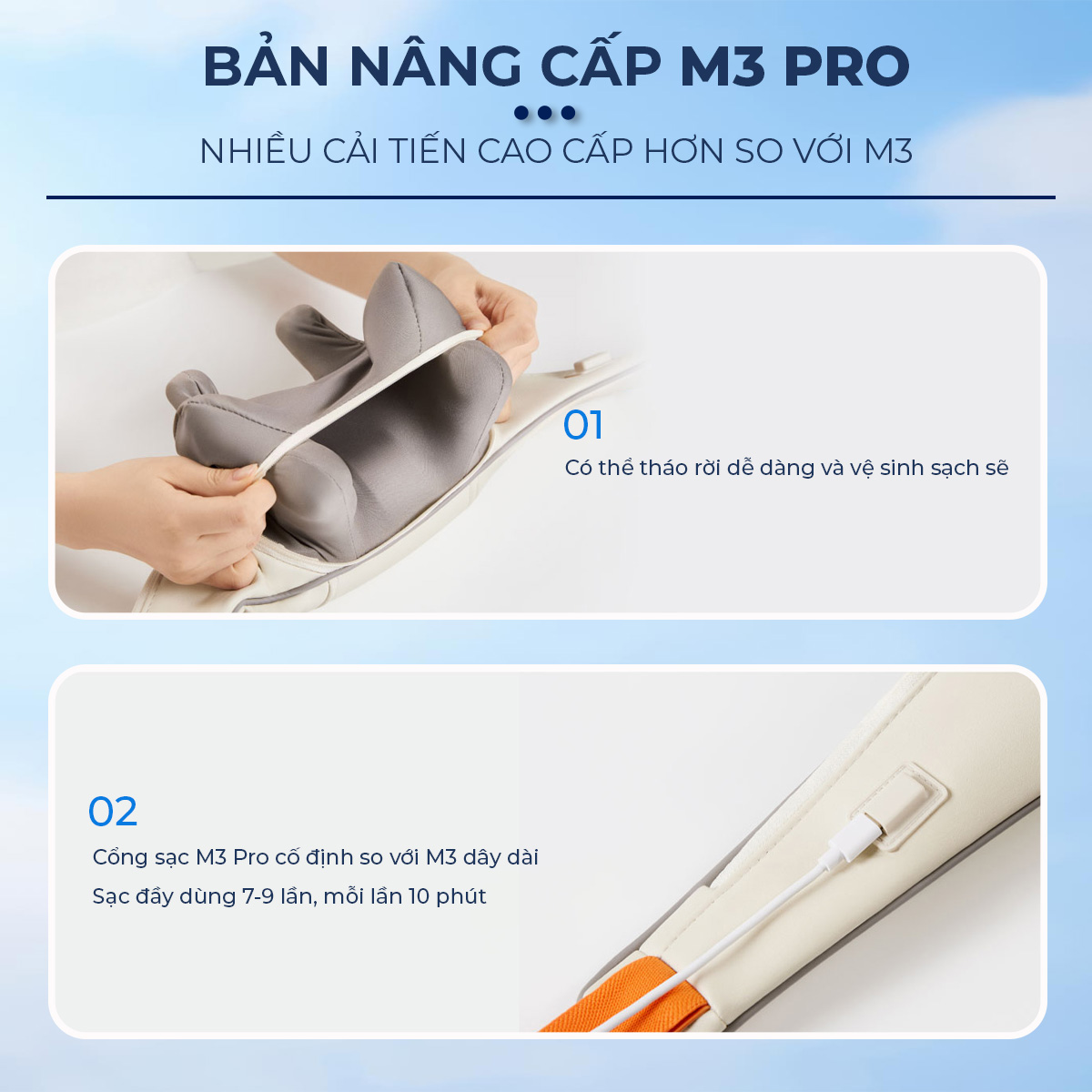 Mô tả Combo Máy Massage Cổ BUMAS M3 Pro Và Máy Massage Đầu Gối BUMAS M6 Pro - 3