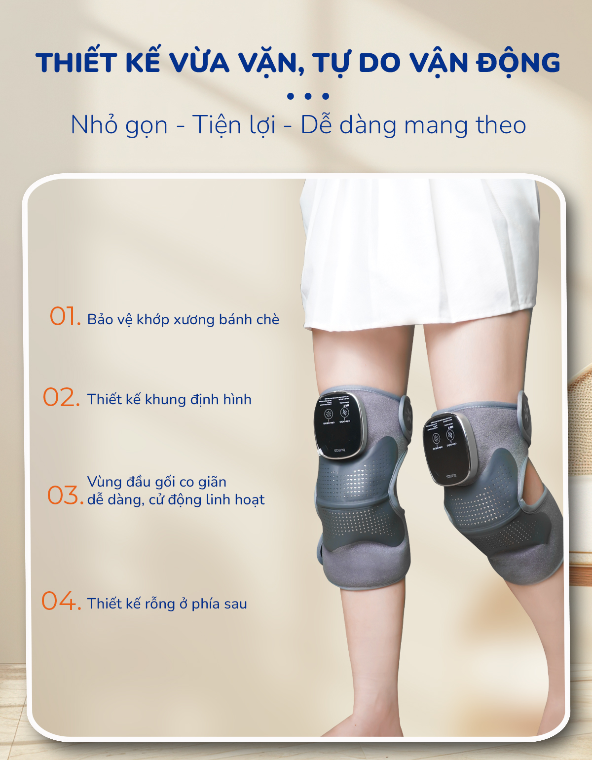 Mô tả Combo Máy Massage Cổ BUMAS M3 Pro Và Máy Massage Đầu Gối BUMAS M6 Pro - 8