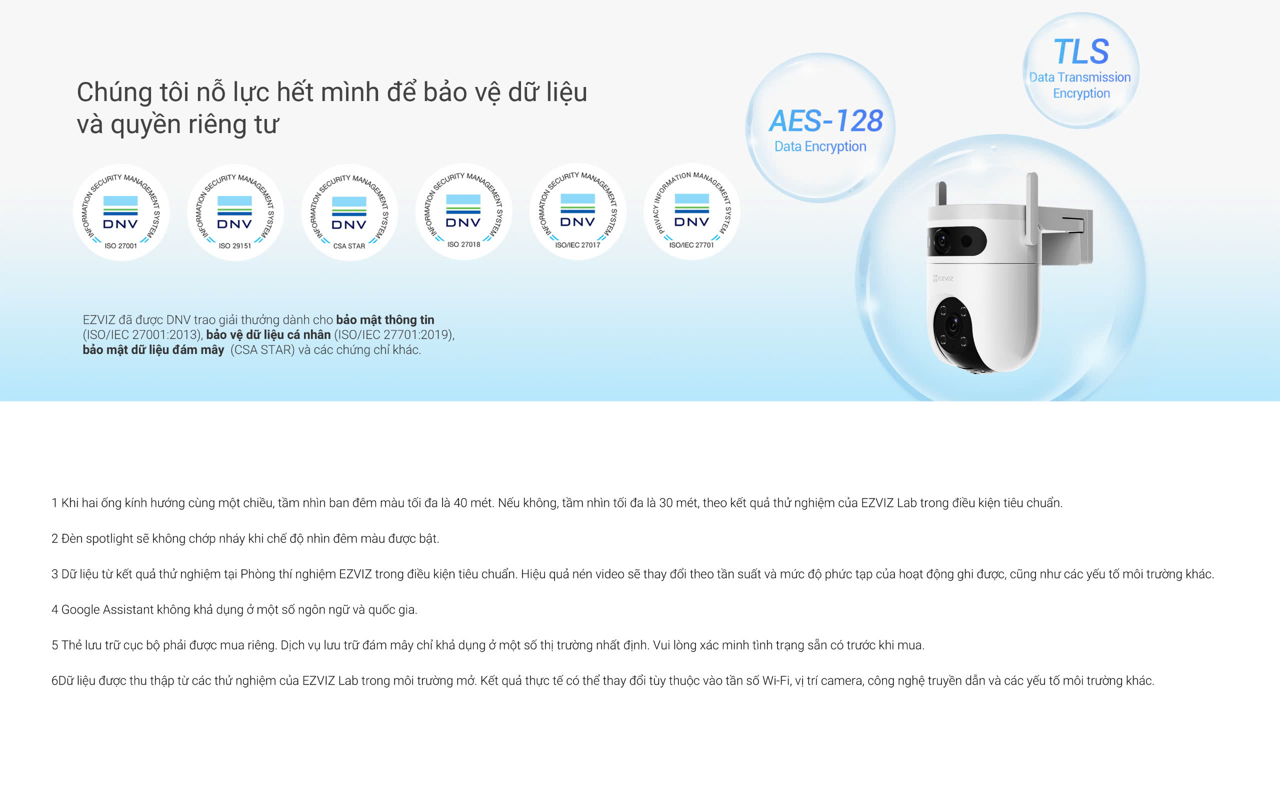 Mô tả Camera WIFI EZVIZ H9C 3MP/5MP Ống kính kép liên kết thông minh, Quay quét toàn diện Phát hiện người & xe cộ - 10