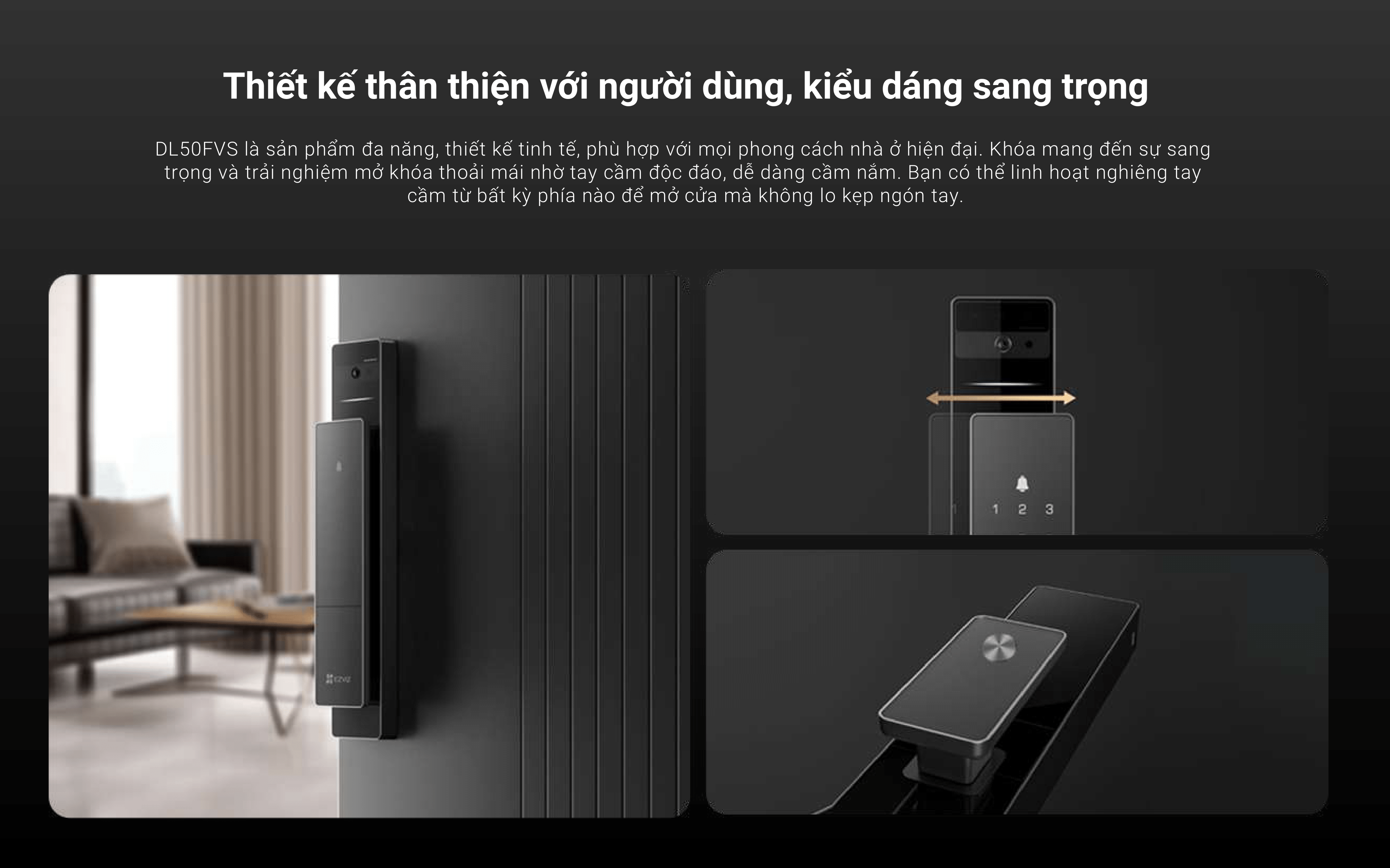 Mô tả Khóa cửa thông minh nhận diện khuôn mặt EZVIZ DL50FVS - 6
