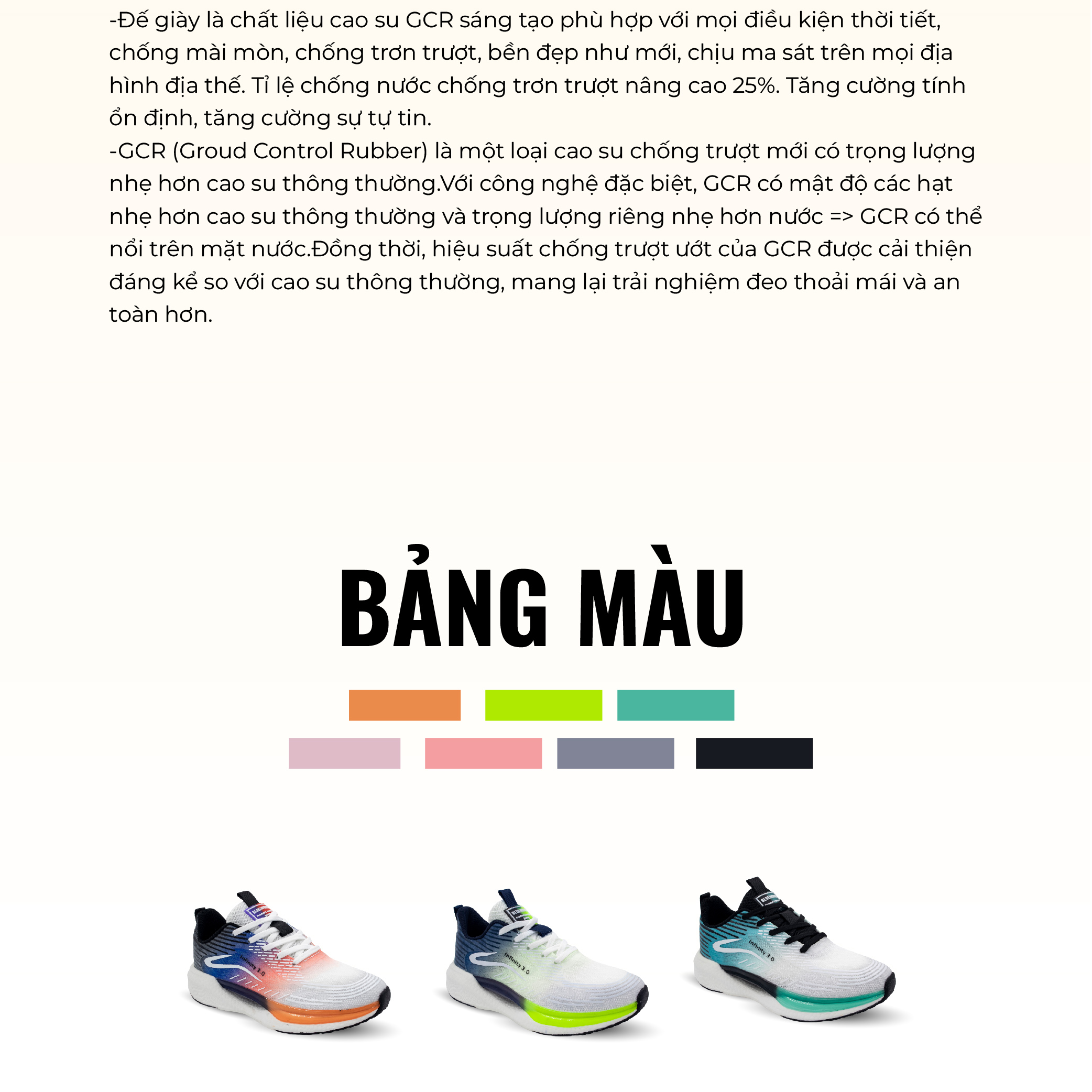 Mô tả Giày Thể Thao Nam BLUEWIND Infinity 3.0 Siêu Nhẹ Êm Chân, Thoáng Khí Phù Hợp Chạy Bộ, Tập Gym 68299 - 11