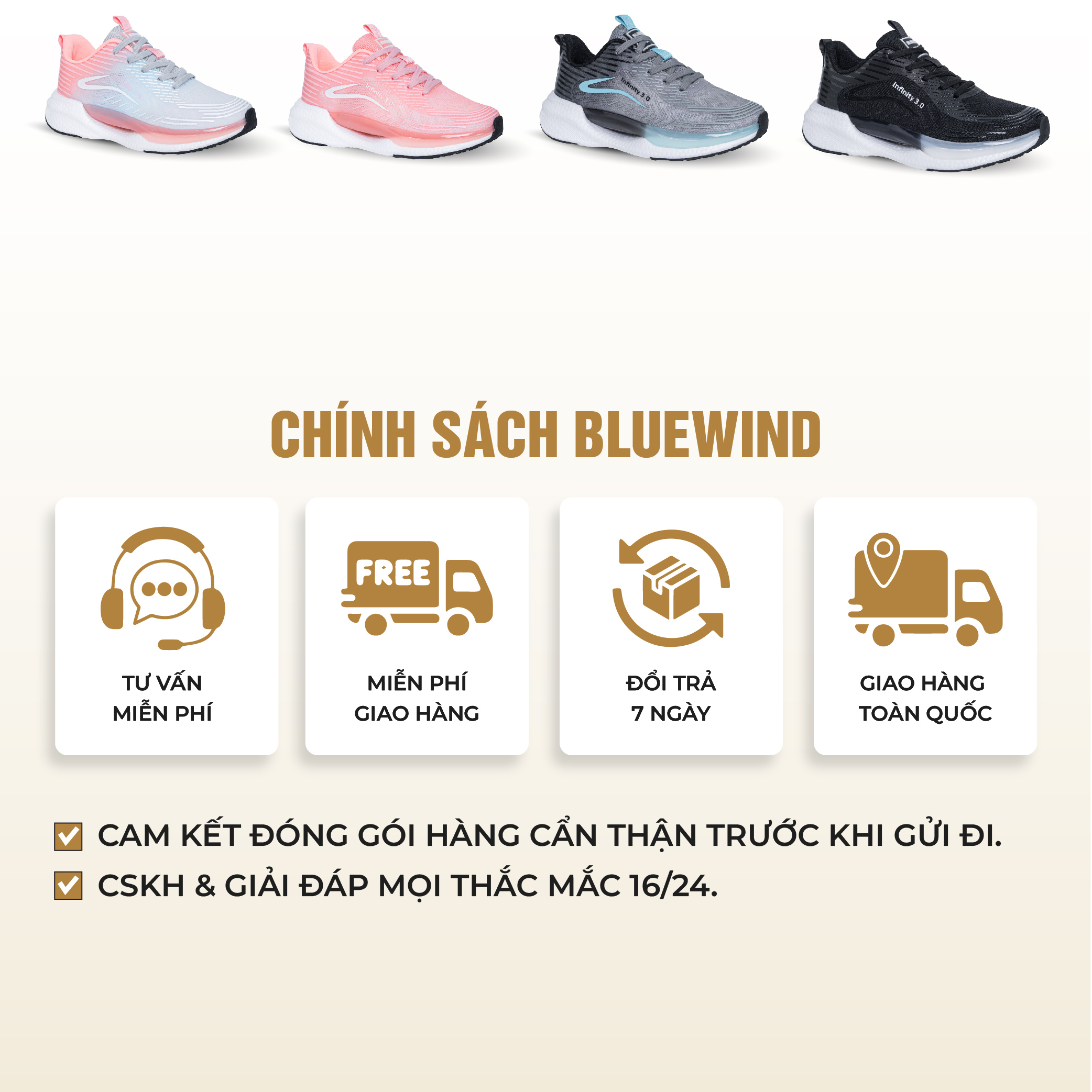 Mô tả Giày Thể Thao Nam BLUEWIND Infinity 3.0 Siêu Nhẹ Êm Chân, Thoáng Khí Phù Hợp Chạy Bộ, Tập Gym 68299 - 12