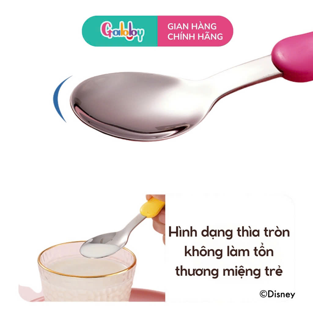 Mô tả Muỗng/ Thìa Inox Ăn OASIS PARK Cán Nhựa 3D Hình Nhân Vật Disney - 3