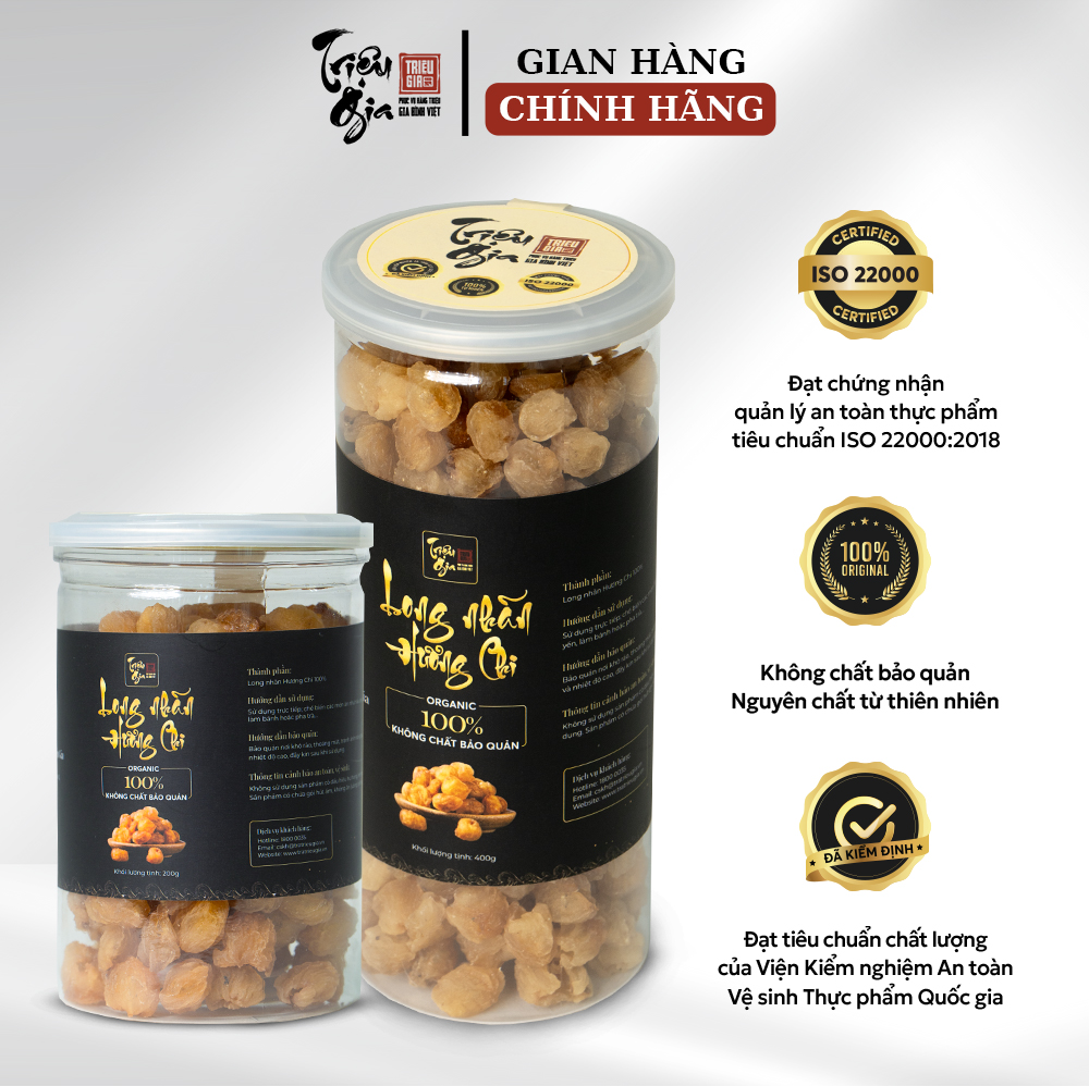 Mô tả Long nhãn sấy khô Triệu gia cao cấp giúp bổ huyết, ngủ ngon đảm bảo an toàn vệ sinh thực phẩm - 1