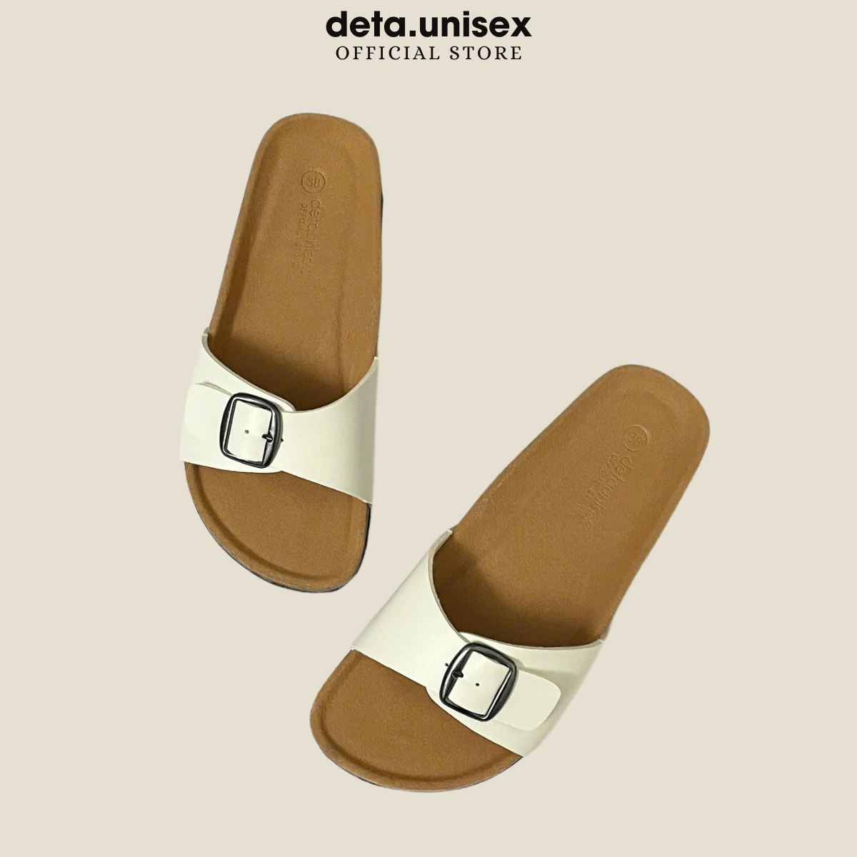 Mô tả Dép Birken đế trấu quai ngang 1 khoá nam nữ thời trang DETAUNISEX - DETA13 - 3