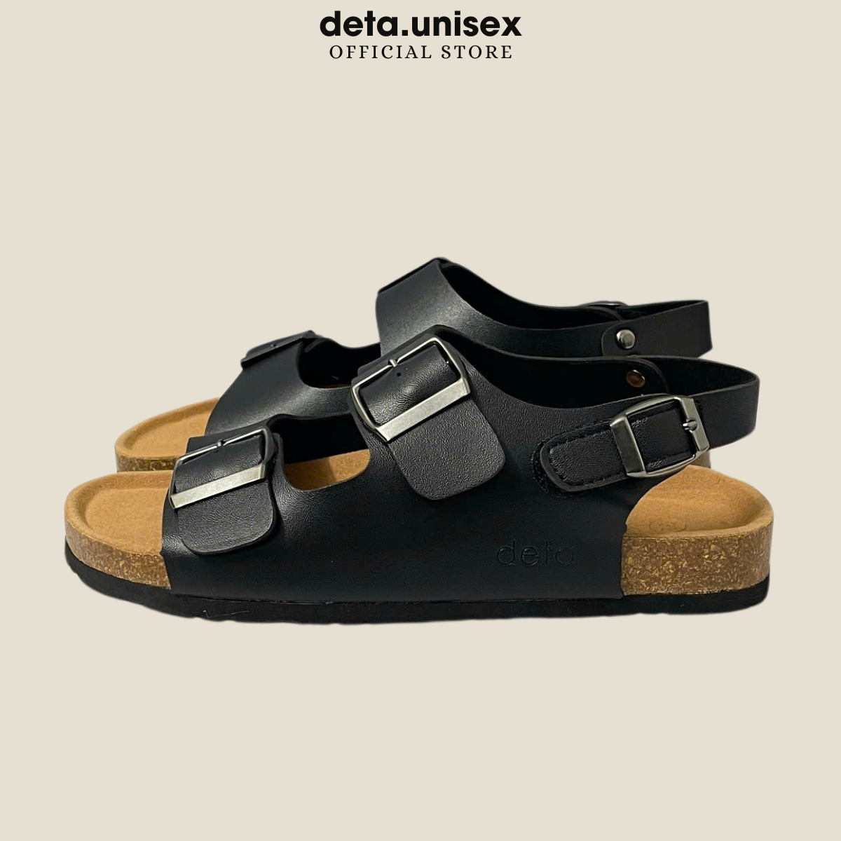Mô tả Dép Birken đế trấu sandal quai ngang 2 khoá Detaunisex phong cách văn phòng - SATA21 - 2