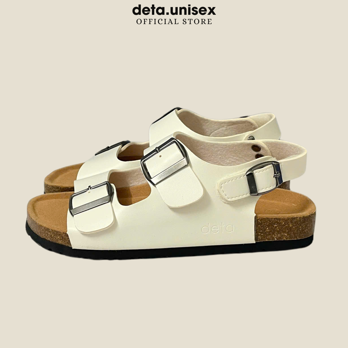 Mô tả Dép Birken đế trấu sandal quai ngang 2 khoá Detaunisex phong cách văn phòng - SATA21 - 3