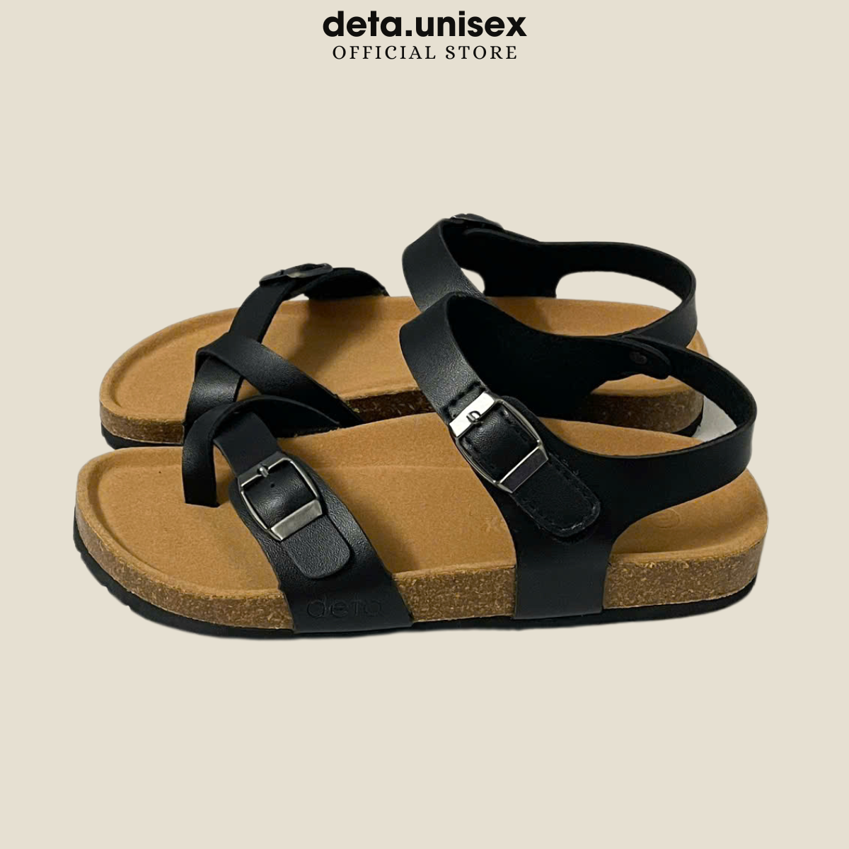 Mô tả Dép Birken đế trấu sandal xỏ ngón nam nữ Detaunisex cực bền êm chân - SATA22 - 2