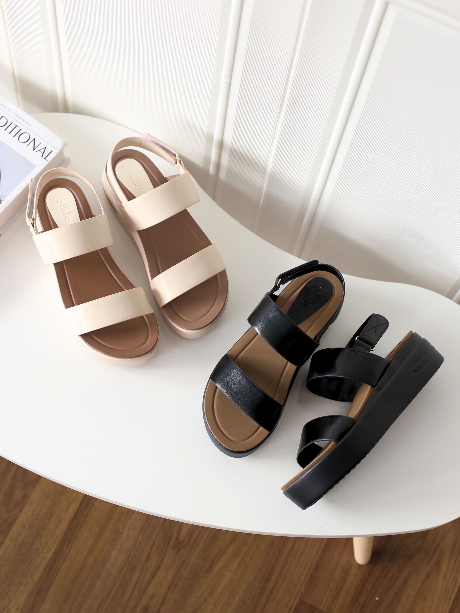 Mô tả Dép Sandal Bánh Mì Nữ Cillie Đế Cao 5cm Có Lớp Đệm Chân Mềm Mại Không Gây Đau Chân SD34 - 1