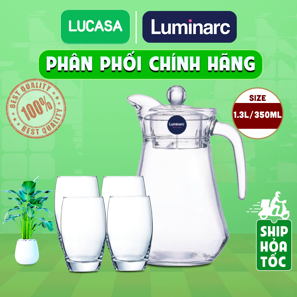 Mô tả Bộ Bình Ly Thủy Tinh Luminarc Arc Salto 5 Món 1.3L/350ml - 5L2662L2560 | Phân Phối Chính Hãng - 3
