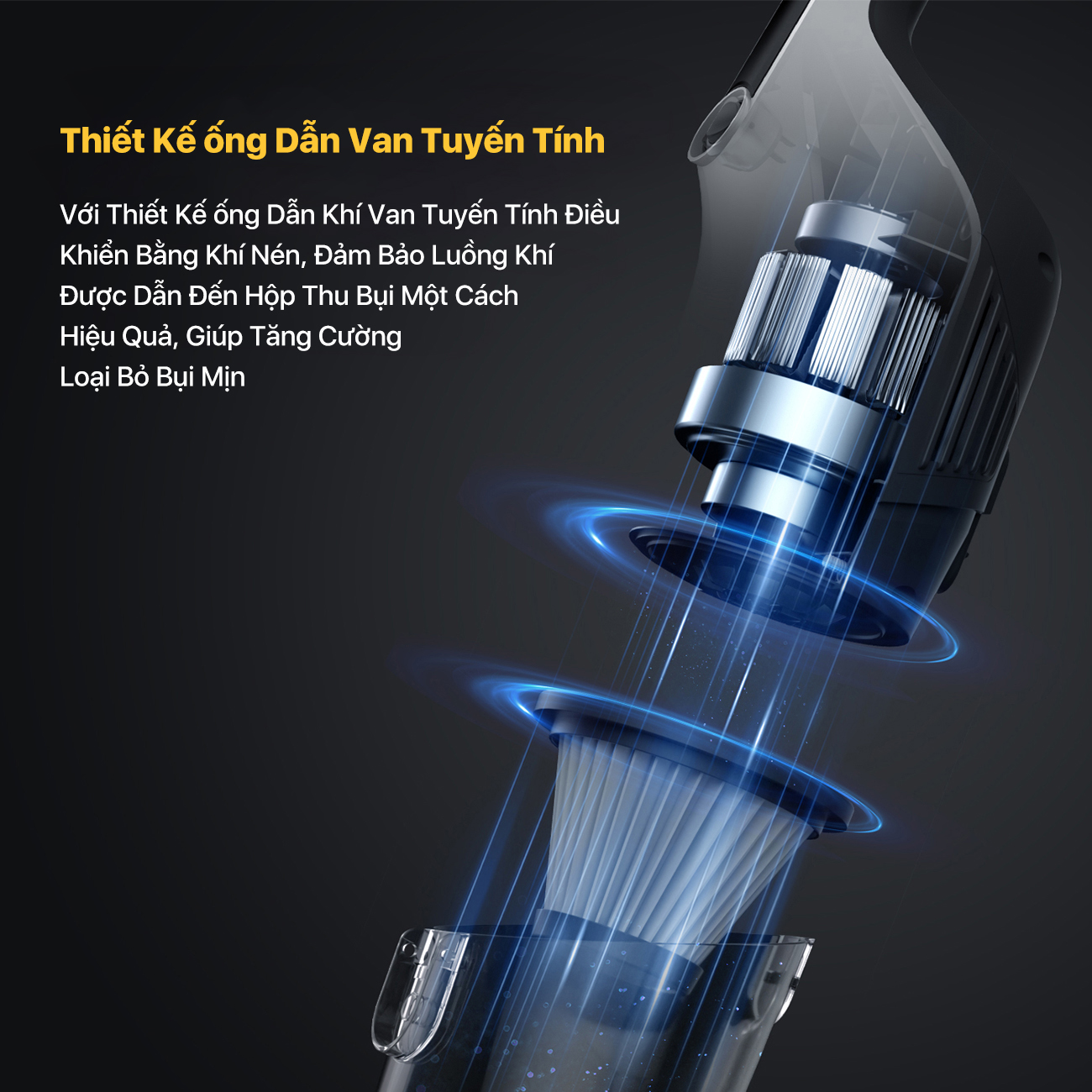 Mô tả Máy hút bụi cầm tay Deerma DX120C lực hút 16000pa, công suất 600W phiên bản mới 2025 - Bảo hành 12 tháng - 7