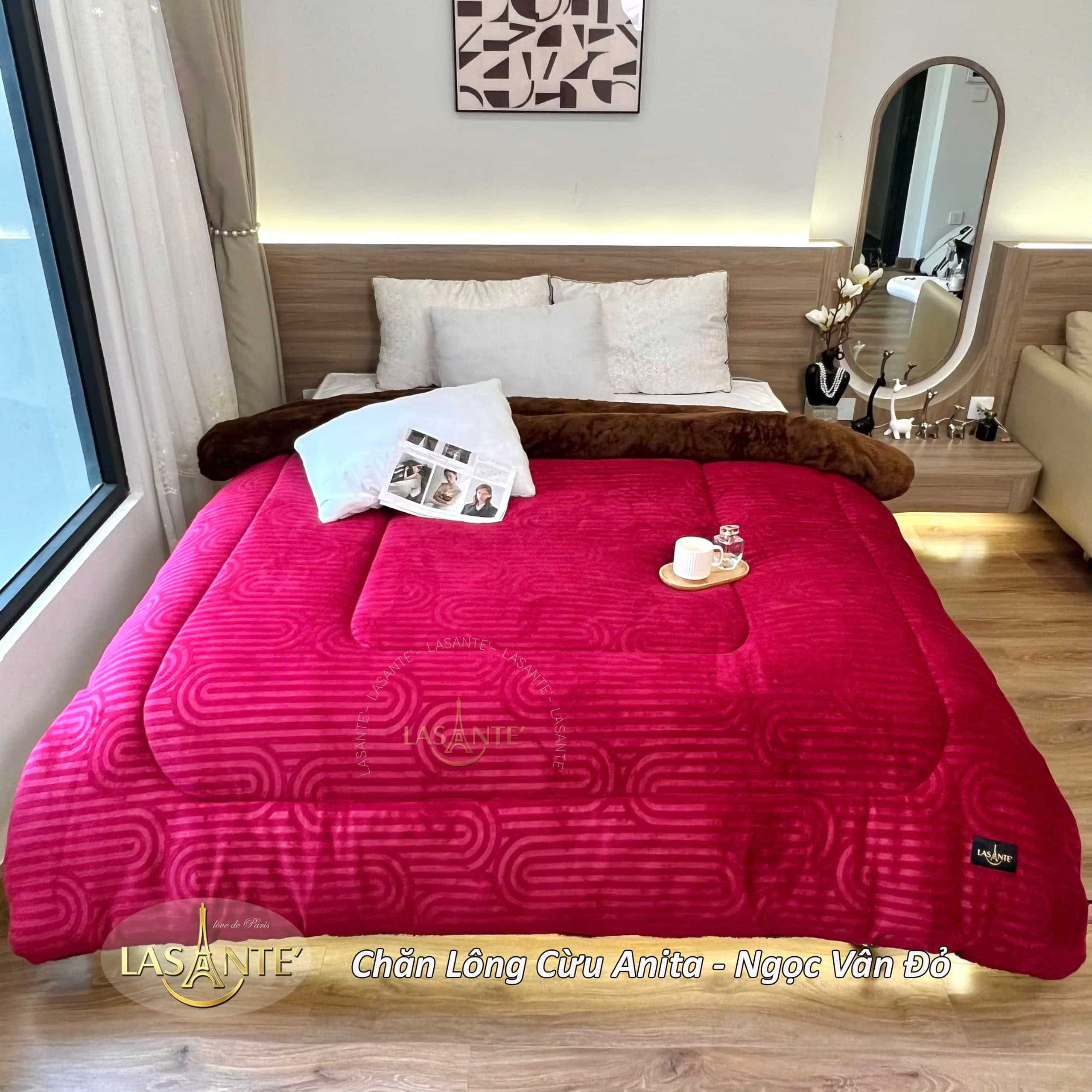 Thiết kế chăn lông cừu Lasante Anita